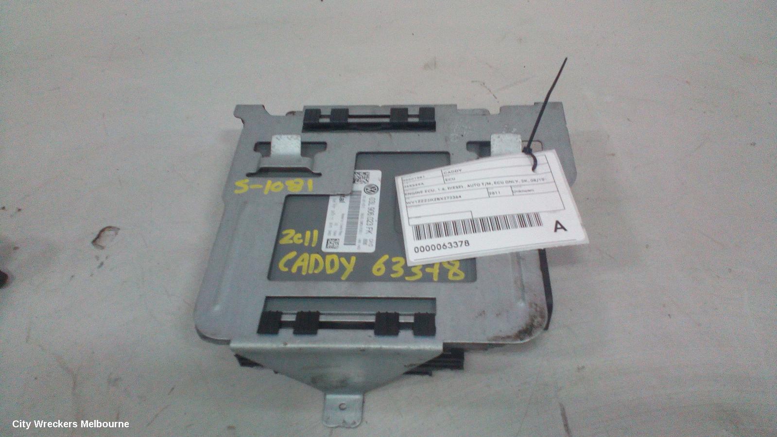 VOLKSWAGEN CADDY ECU, ENGINE ECU, 1.6, DIESEL, AUTO T/M, ECU ONLY, 2K, 08/2010 - 06/2015 - Image 3