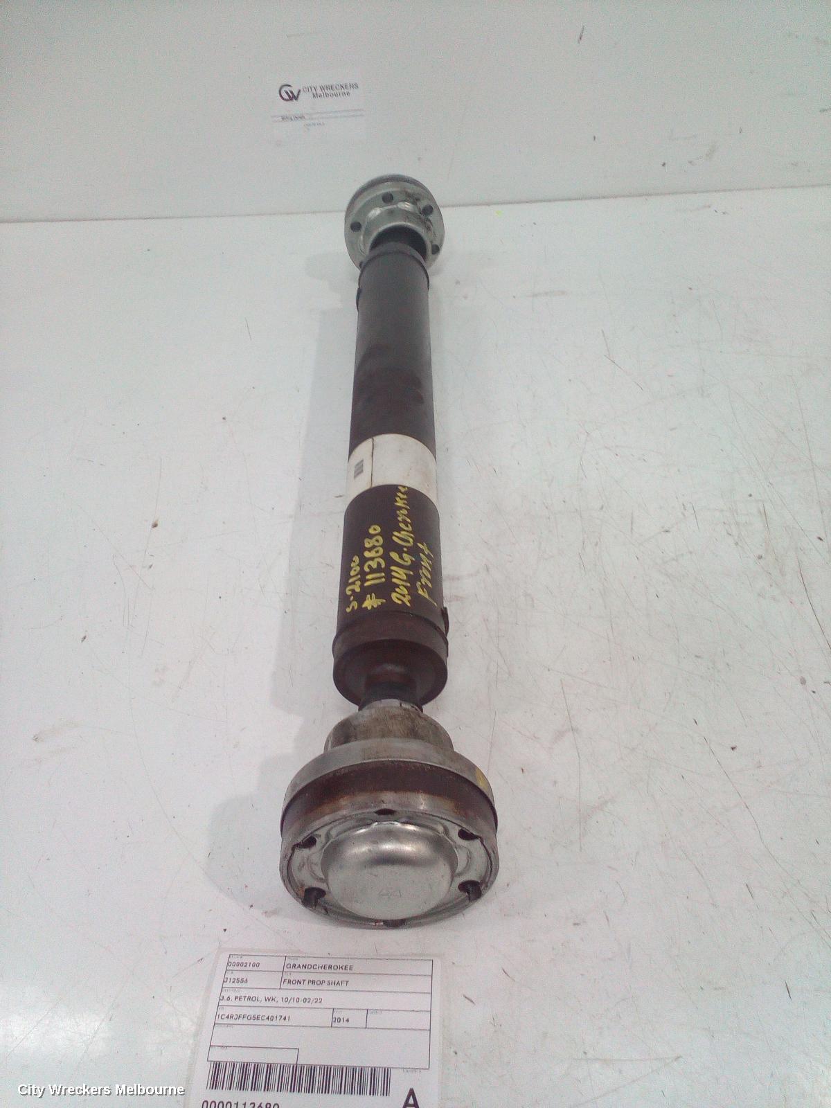 JEEP GRANDCHEROKEE FRONT PROP SHAFT, 3.6, PETROL, WK, 10/2010 - 02/2022 - Image 2