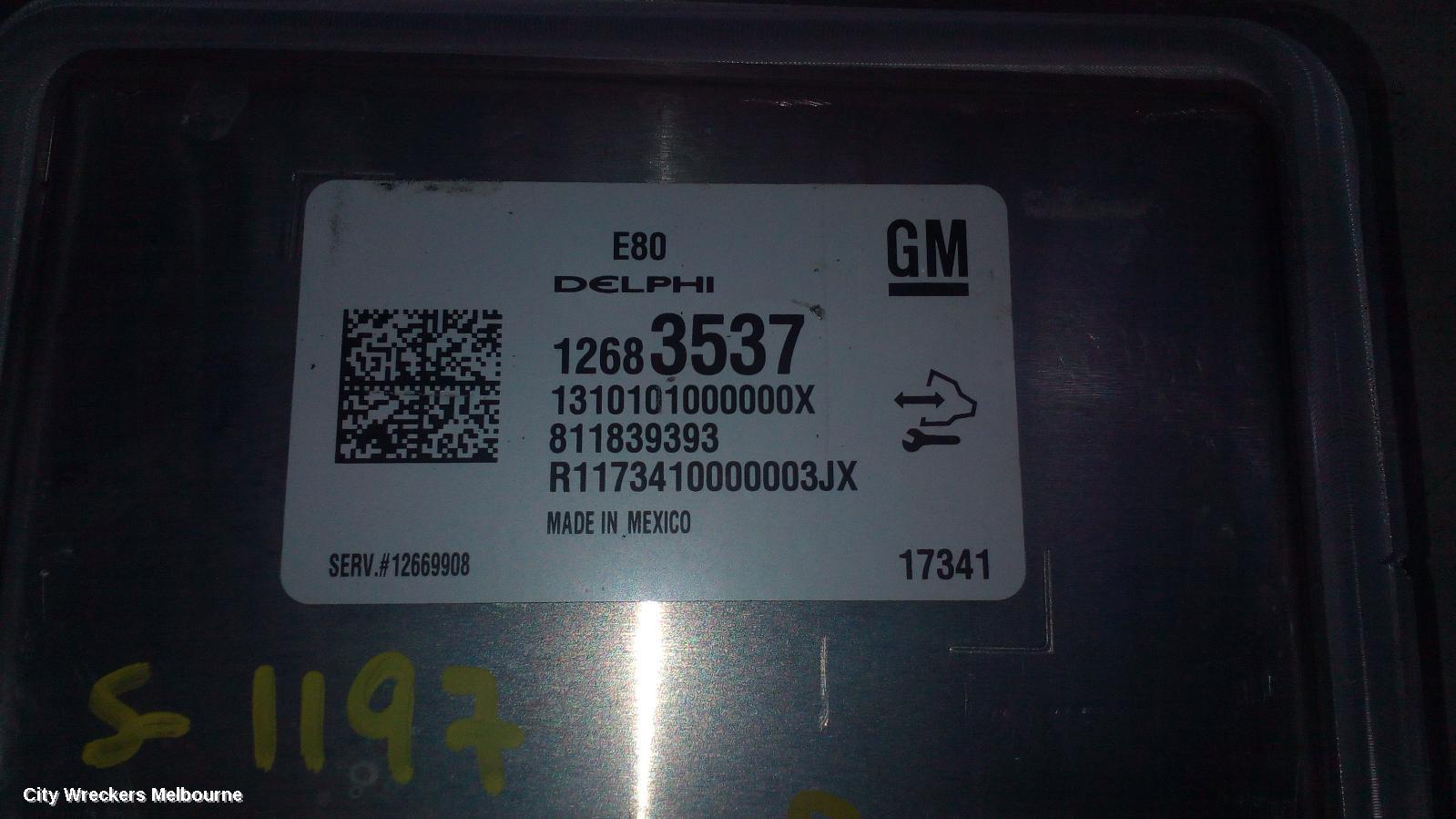 HOLDEN COMMODORE ECU, ENGINE ECU, 2.0, PETROL, B20NFT, ECU ONLY, ZB, 10/2017 - 12/2020 - Image 1