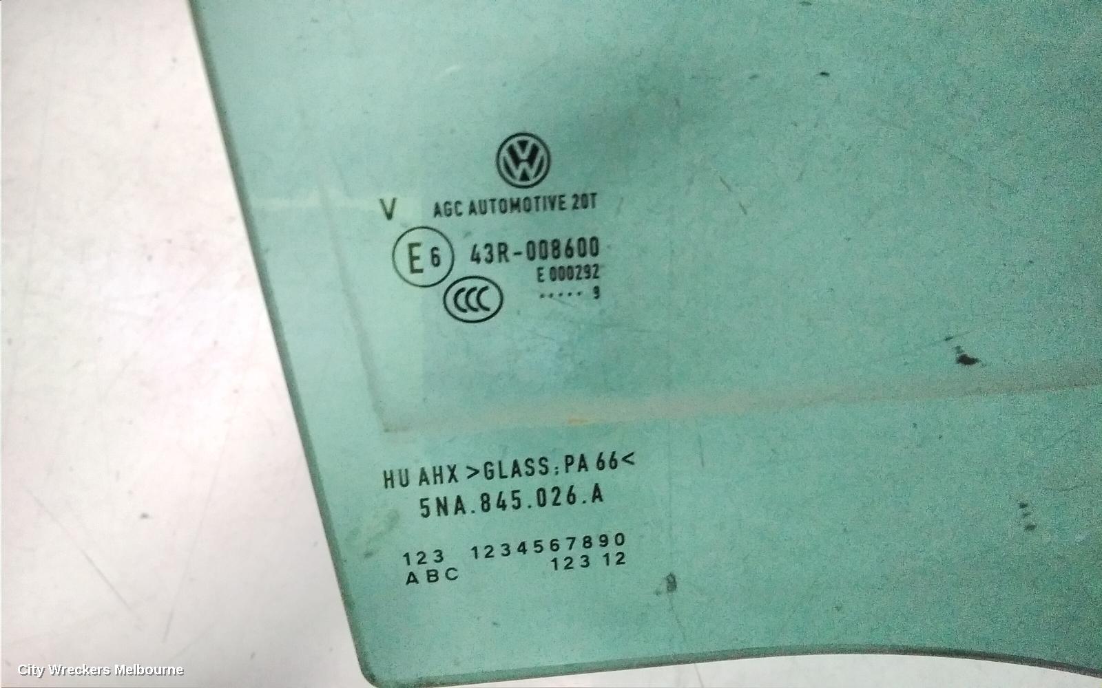 VOLKSWAGEN TIGUAN RIGHT REAR DOOR WINDOW, 5NA, STANDARD TYPE, 06/2016 ONWARDS - Image 3
