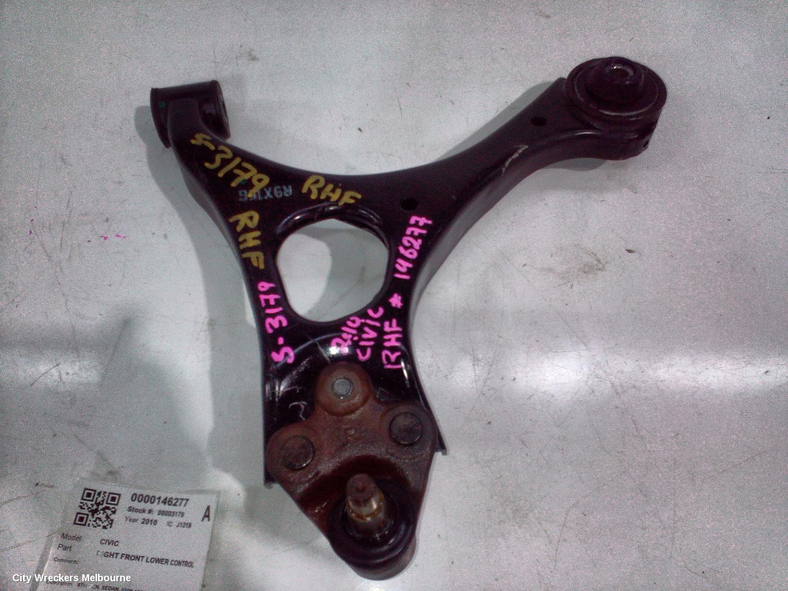 HONDA CIVIC RIGHT FRONT LOWER CONTROL ARM, 8TH GEN, SEDAN, 02/2006 - 12/2011 - Image 2