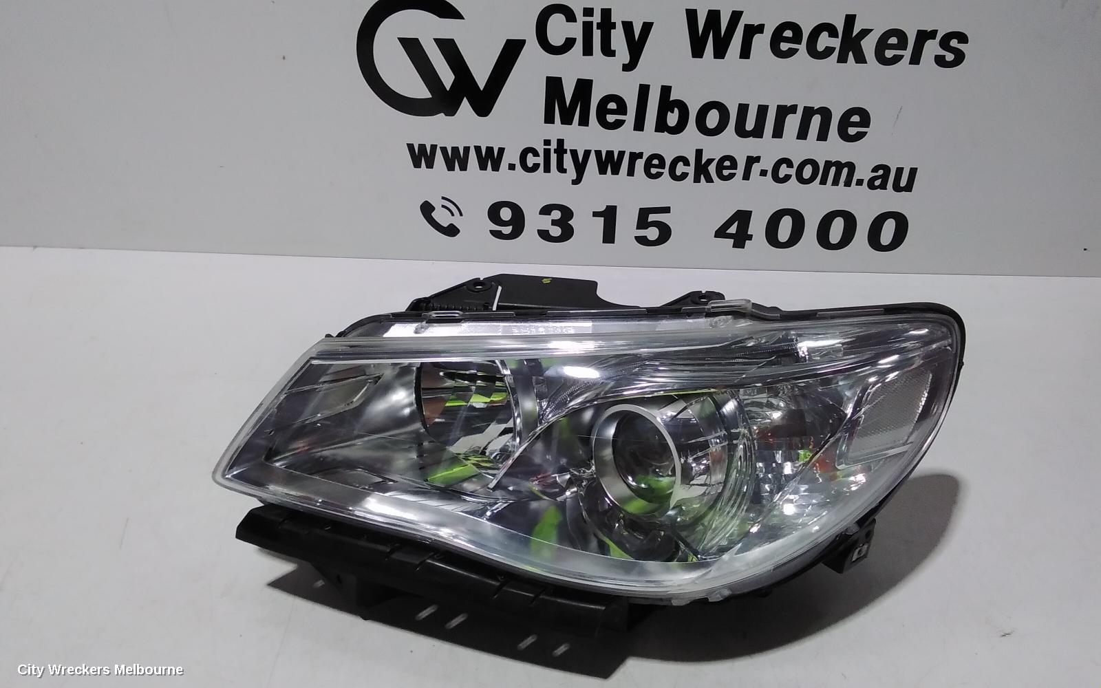HOLDEN COMMODORE LEFT HEADLAMP, VF, EVOKE/CALAIS, CHROME INSERT TYPE, 05/2013 - 12/2017 - Image 1