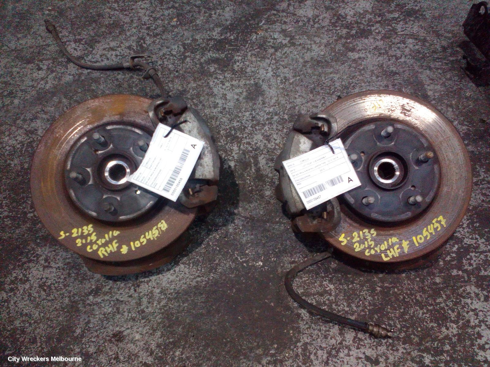 TOYOTA COROLLA LEFT FRONT HUB ASSEMBLY, ZRE182R, PRESS IN BEARING CARRIER TYPE, 10/2012 - 06/2018 - Image 3