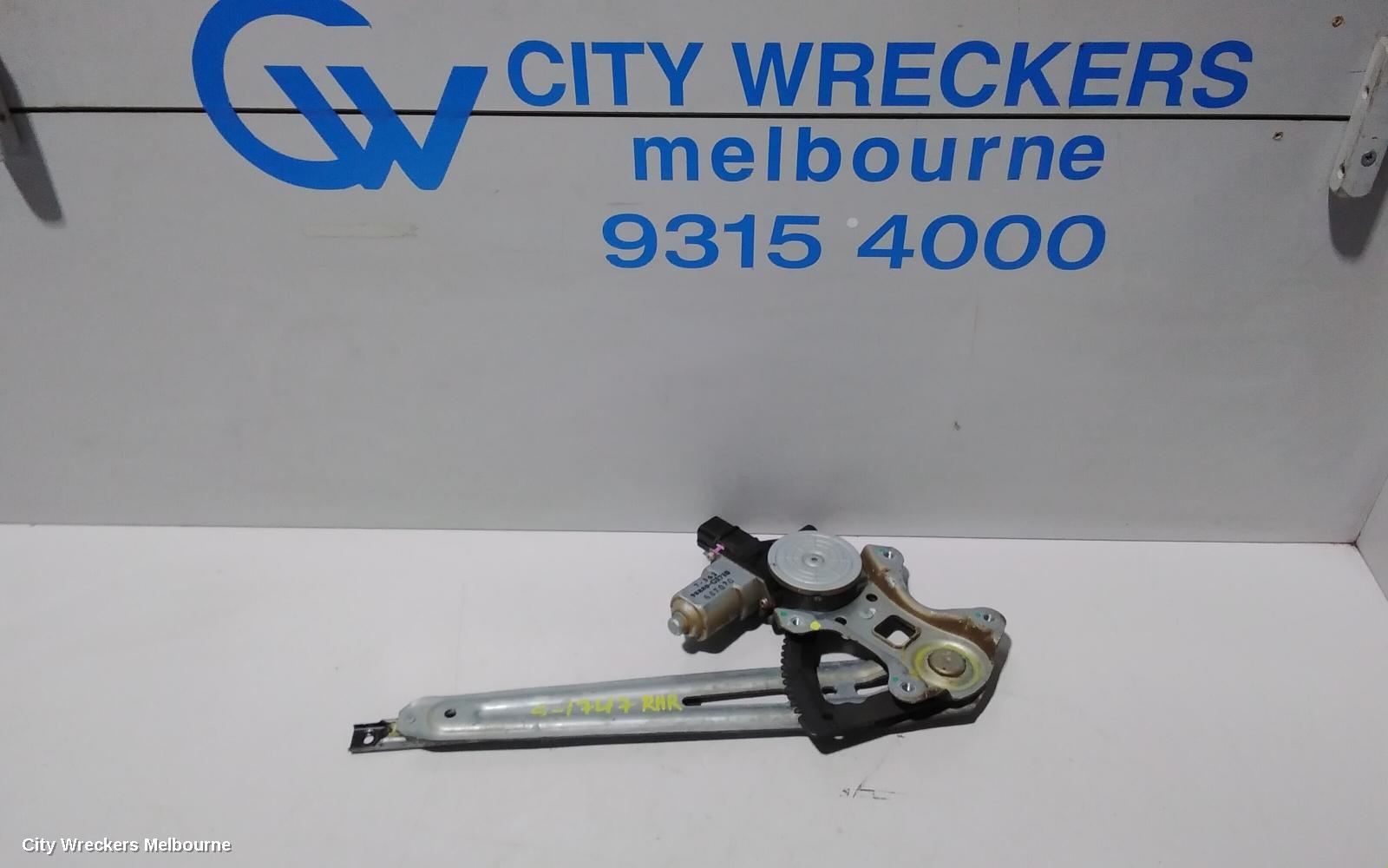 HOLDEN COLORADO RIGHT REAR WND REG/MOTOR, RG, 6 PIN TYPE, 07/2016 - 12/2020 - Image 1