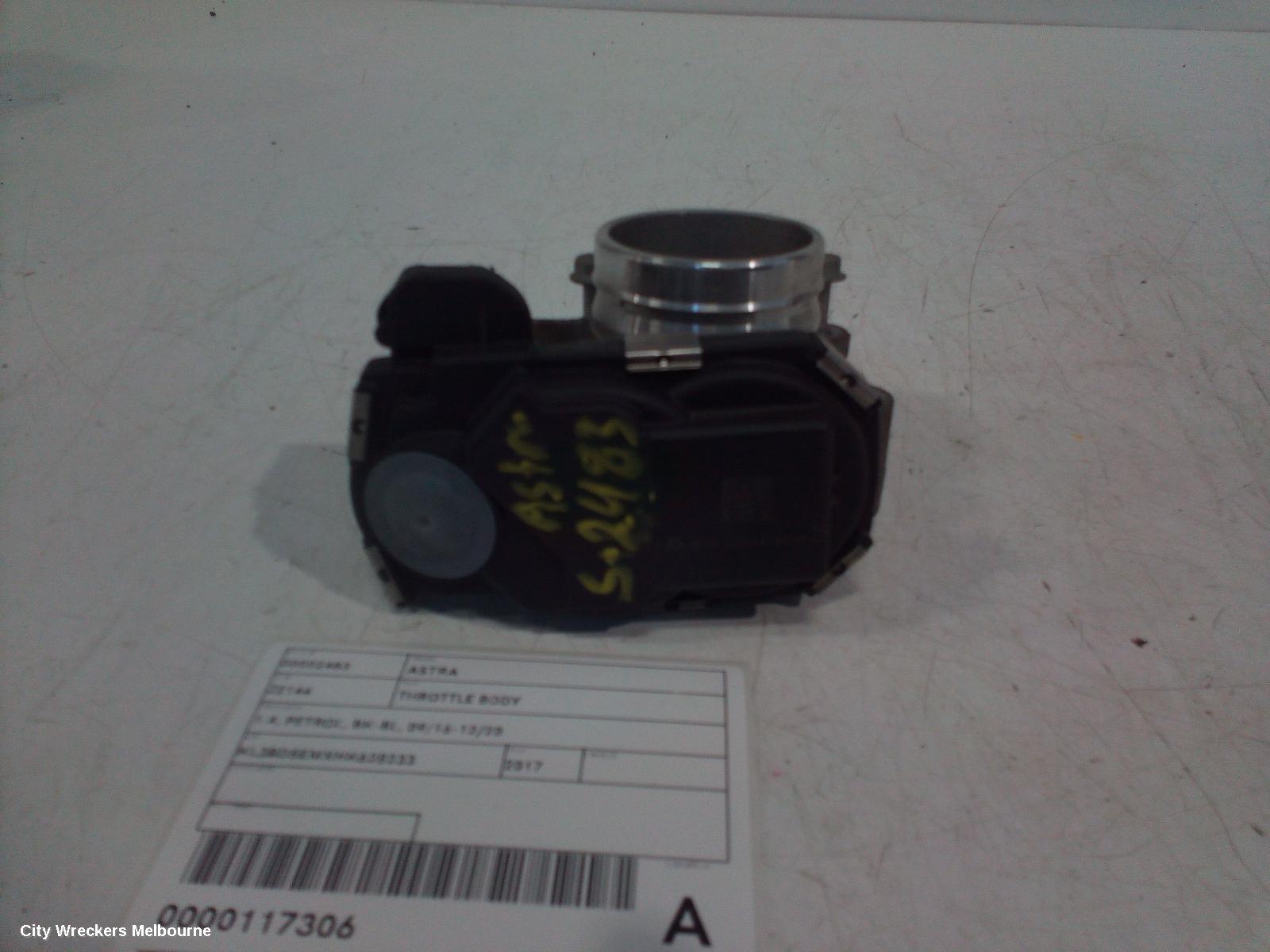HOLDEN ASTRA THROTTLE BODY, 1.4, PETROL, BK-BL, 09/2016 - 12/2020 - Image 1