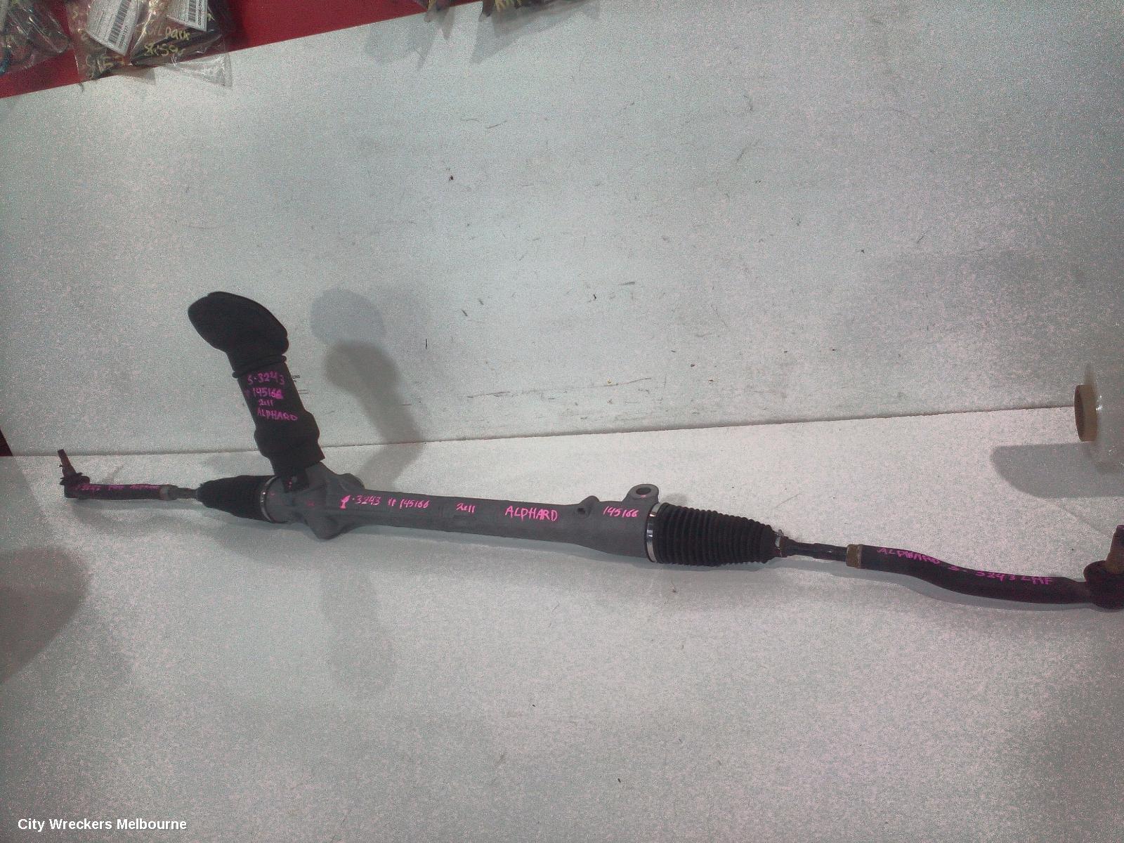 TOYOTA ALPHARD STEERING BOX/RACK, 20 SERIES, 08-15 (IMPORT) - Image 2