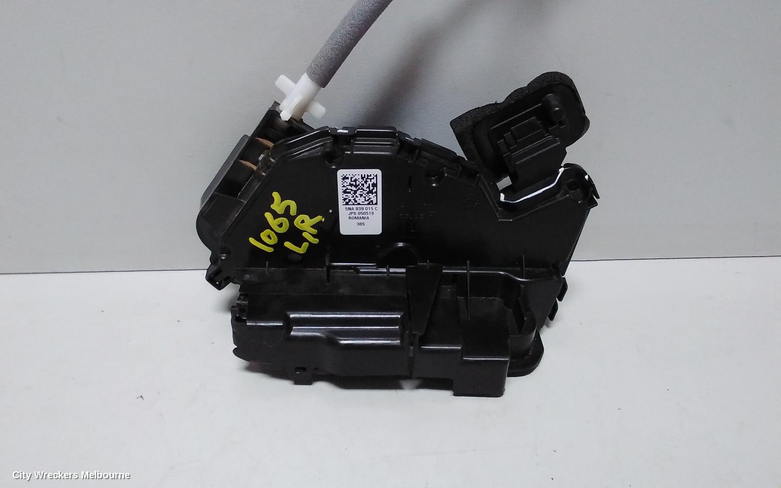 VOLKSWAGEN TIGUAN DOOR/BOOT/GATE LOCK, LEFT REAR DOOR LOCK, NON ALLSPACE, 5NA, 06/2016 - 02/2024 - Image 2
