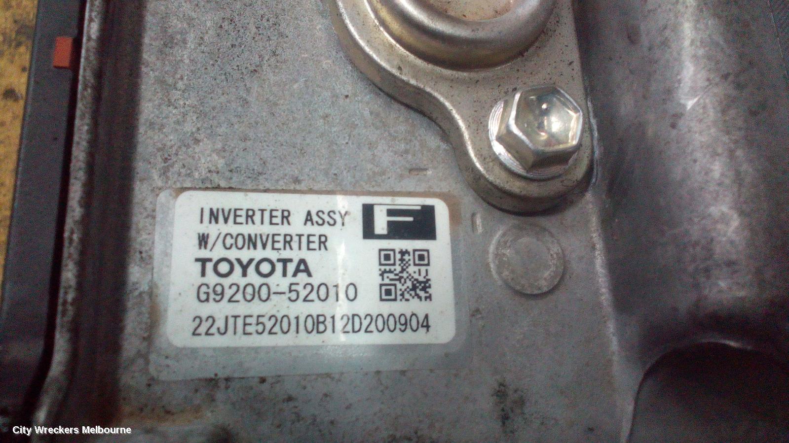 TOYOTA PRIUS INVERTER, NHP10R, HYBRID INVERTER, 12/2011 ONWARDS - Image 1