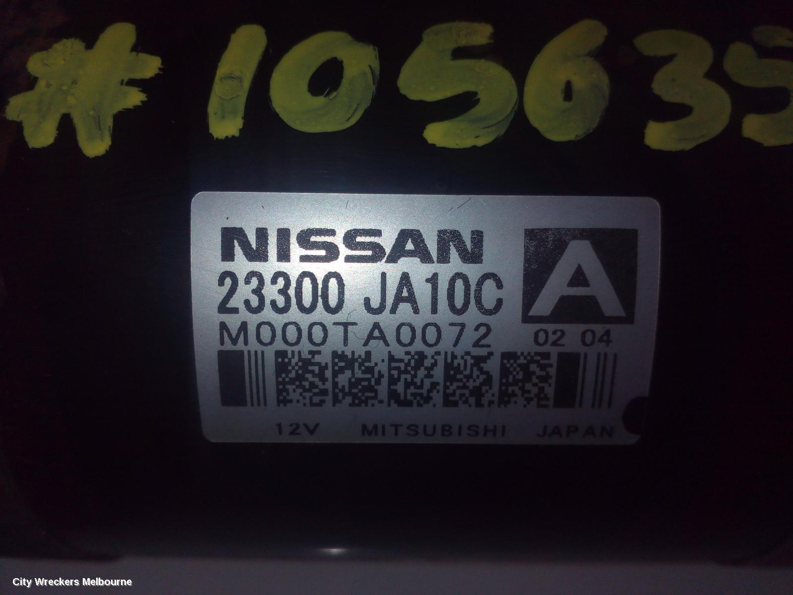 NISSAN MURANO STARTER, PETROL, 3.5, VQ35, Z51, 12/2008 - 12/2014 - Image 2