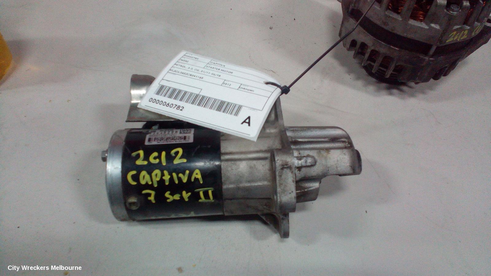 HOLDEN CAPTIVA STARTER, PETROL, 3.0, CG, 01/2011 - 06/2018 - Image 3