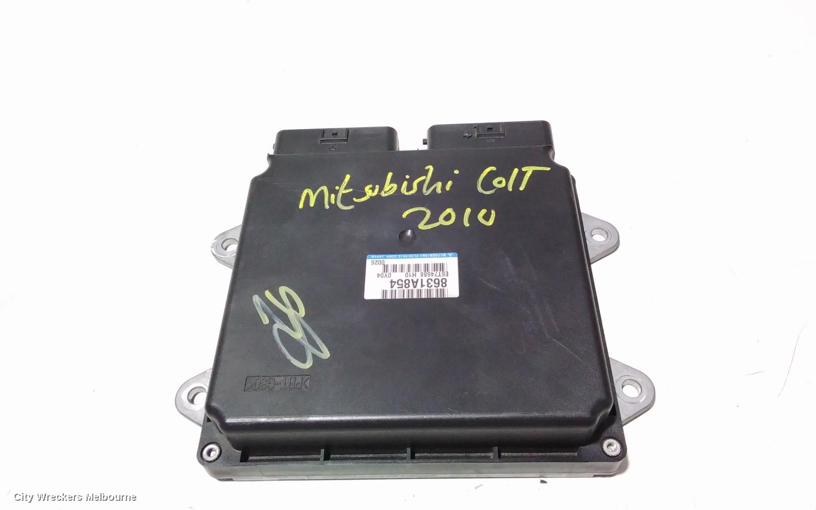 MITSUBISHI COLT ECU, ENGINE ECU, NON TURBO, AUTO T/M, P/N 8631A854, ECU ONLY, RG, 01/2006 - 11/2011 - Image 1
