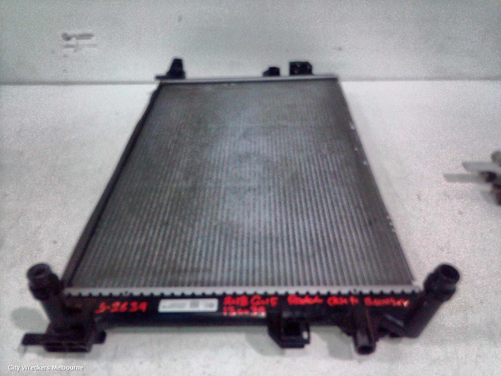 VOLKSWAGEN GOLF RADIATOR, SECONDARY RADIATOR (CLOSEST TO BUMPER), AUTO/MANUAL, 1.4, PETROL, GEN 7, 12/2012 - 08/2020 - Image 1