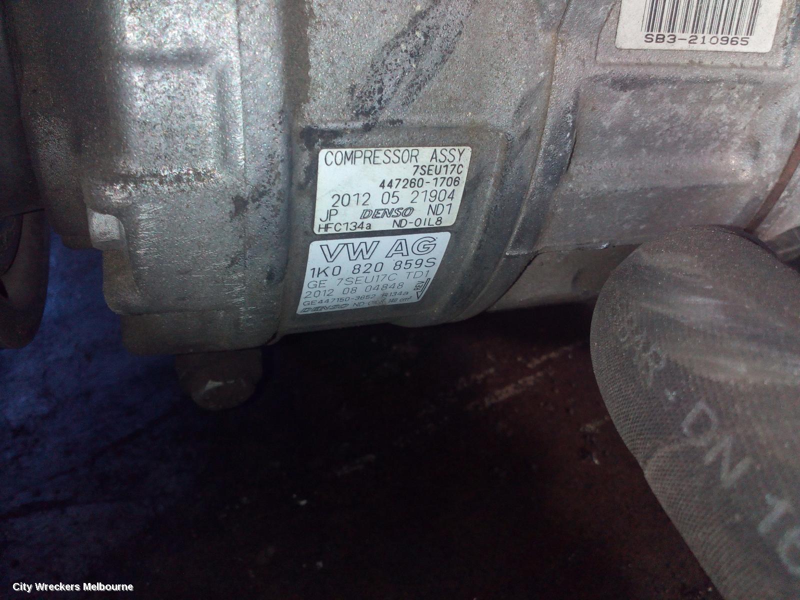 SKODA OCTAVIA A/C COMPRESSOR, 1Z, PETROL, DENSO BRAND (7SEU17C), 01/2004 - 10/2013 - Image 1