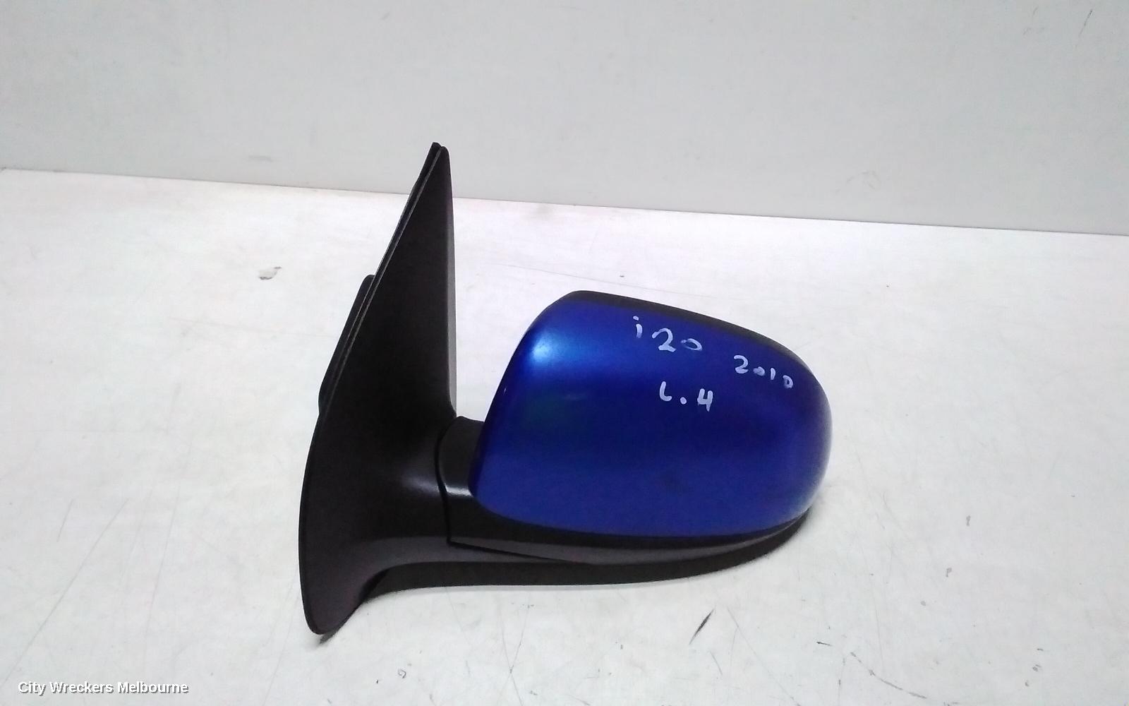 HYUNDAI I20 LEFT DOOR MIRROR, PB, MANUAL FOLDING, NON FLASHER TYPE, 04/2010 - 12/2015 - Image 1