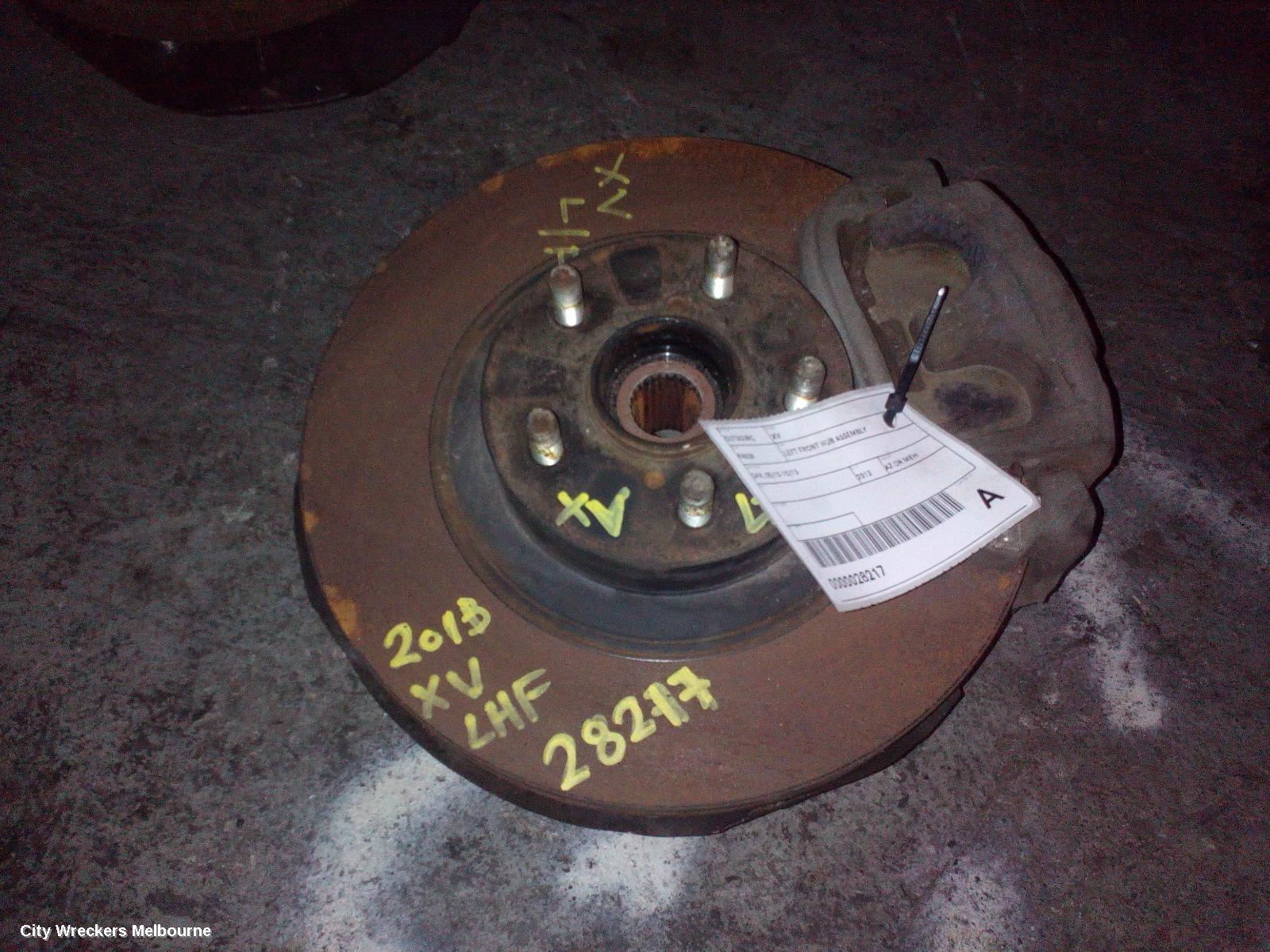SUBARU XV LEFT FRONT HUB ASSEMBLY, G4X, 05/2012 - 10/2013 - Image 1