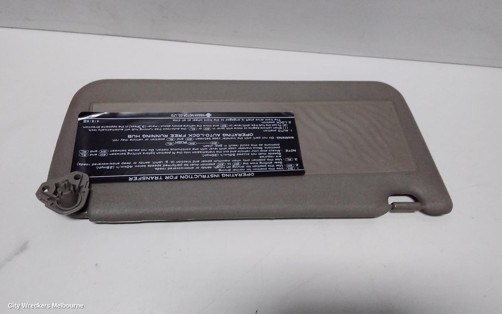NISSAN PATROL SUNVISOR, Y61/GU, RH SIDE, 12/1997 - 04/2017 - Image 1
