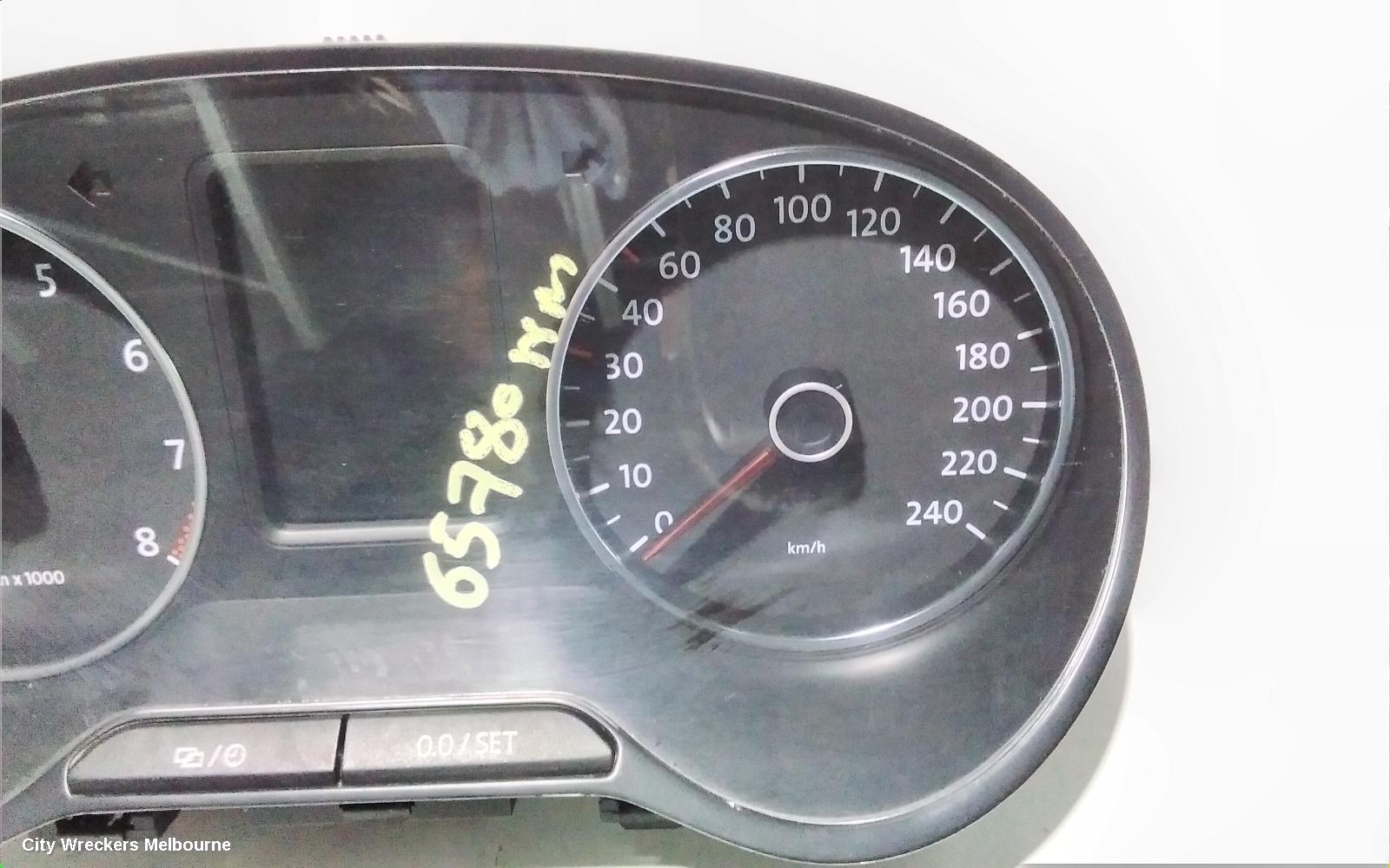 VOLKSWAGEN POLO INSTRUMENT CLUSTER, DIESEL, AUTO T/M, 6R, 05/2010 - 05/2014 - Image 3