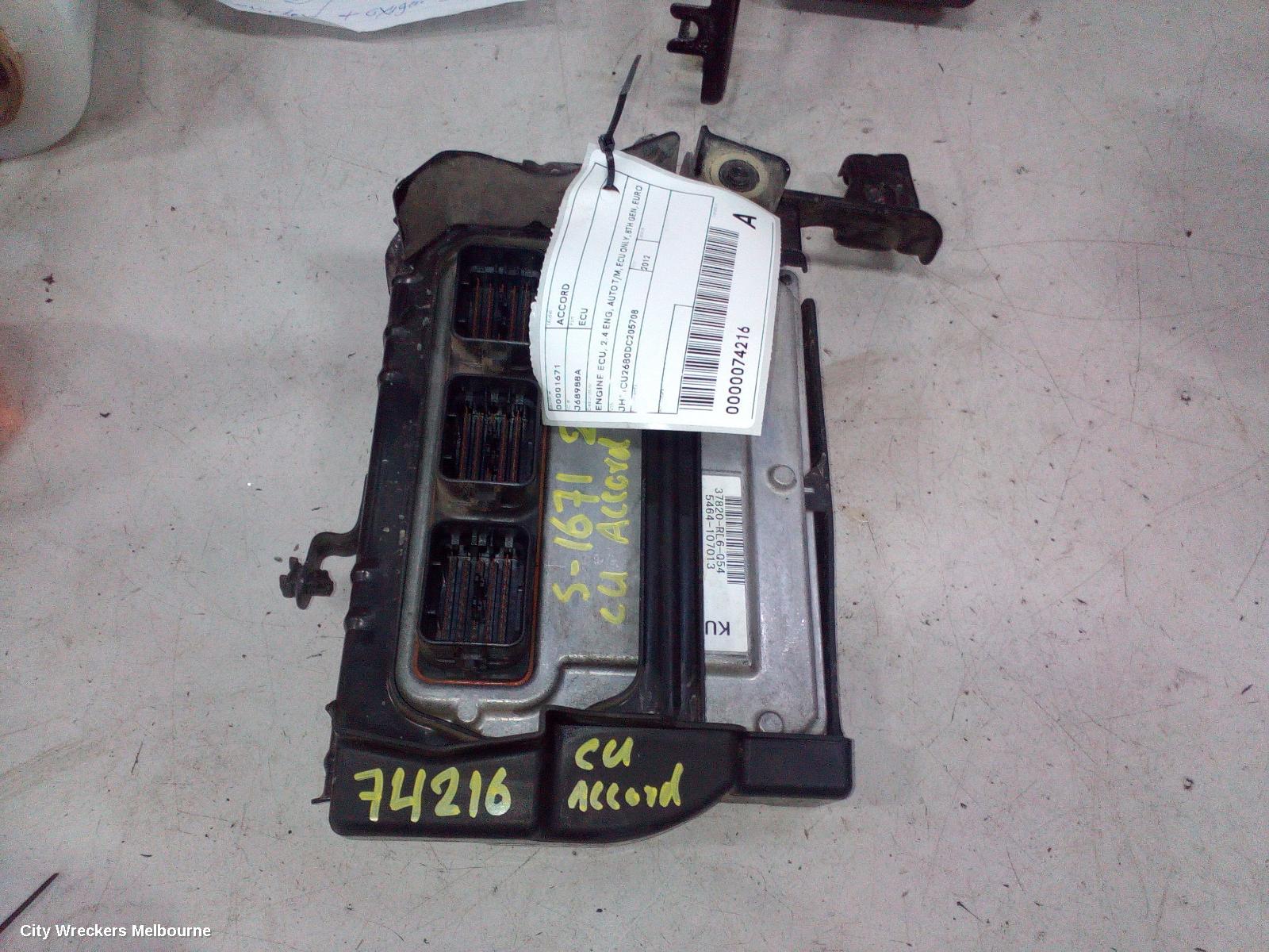 HONDA ACCORD ECU, ENGINE ECU, 2.4 ENG, AUTO T/M, ECU ONLY, 8TH GEN, EURO (VIN JHMCU), 07/2011 - 12/2015 - Image 2