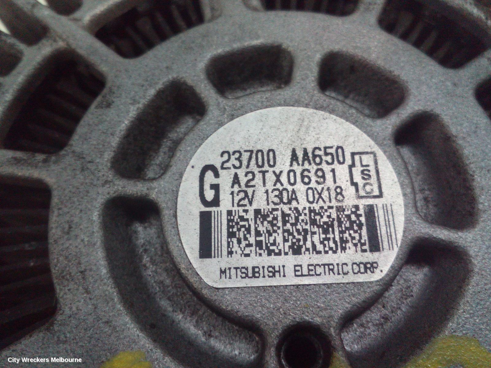 SUBARU OUTBACK ALTERNATOR, PETROL, 2.5, EJ25 (6TH VIN = 9), 5TH GEN, 09/2009 - 09/2012 - Image 3