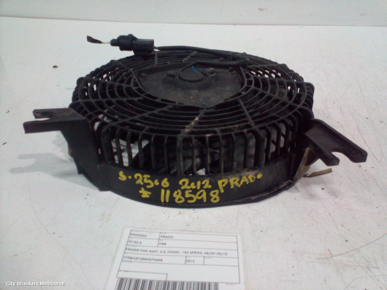 TOYOTA PRADO FAN, ENGINE FAN ASSY, 3.0, DIESEL, 150 SERIES, 08/2009 - 05/2015 - Image 2
