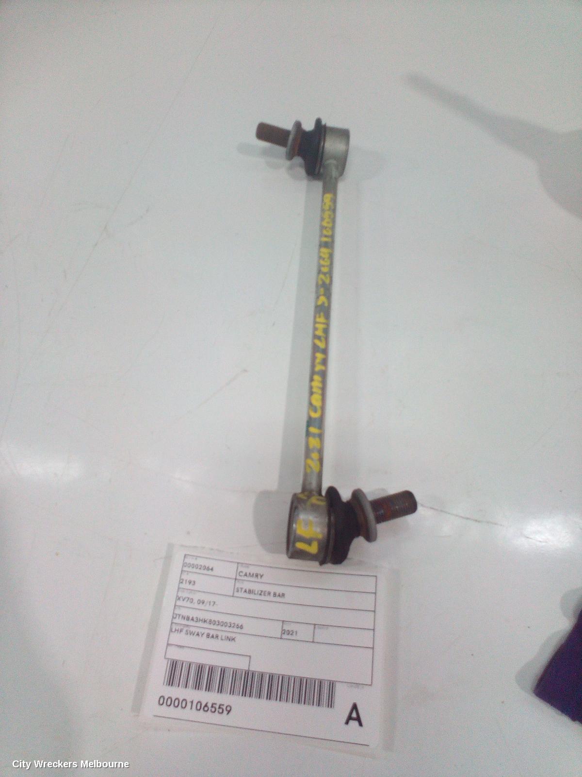 TOYOTA CAMRY STABILISER BAR, XV70, 09/2017 - 05/2024 - Image 2