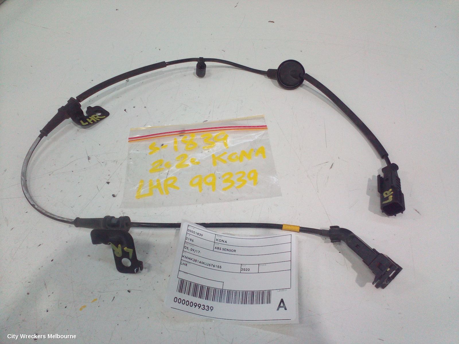 HYUNDAI KONA ABS SENSOR, LH REAR, OS, 09/2017 ONWARDS - Image 3