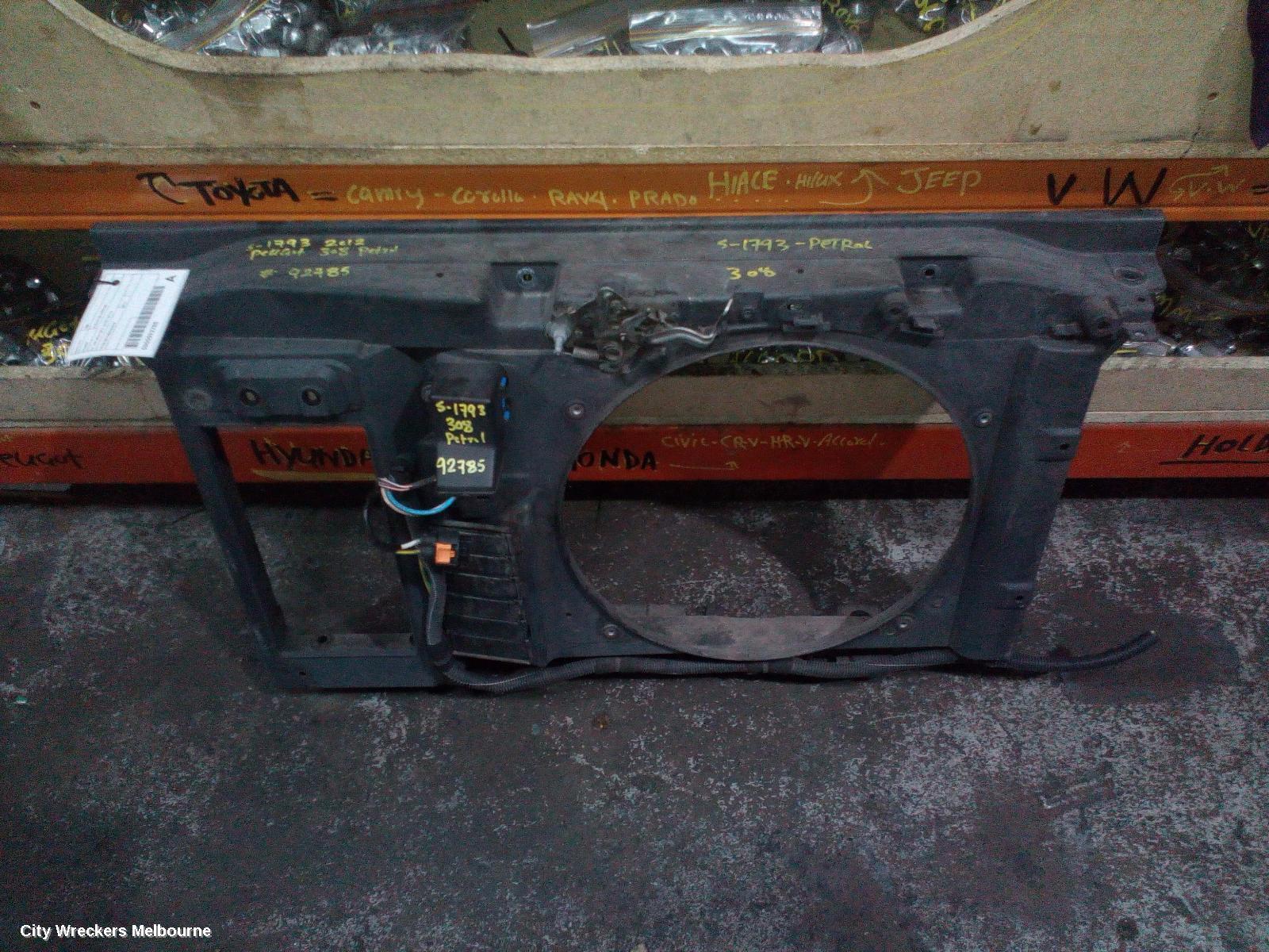 PEUGEOT 308 FAN SHROUD, T7, 09/2007 - 01/2014 - Image 2
