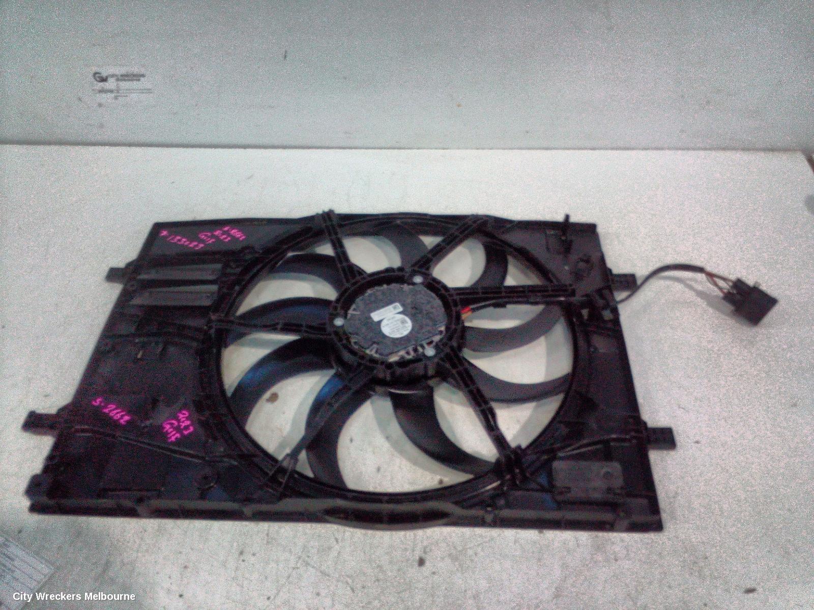 VOLKSWAGEN GOLF FAN, SINGLE FAN ASSY, PETROL, 1.4, TURBO, DJKA CODE, 400 WATT, GEN 8, 09/2020 ONWARDS - Image 2