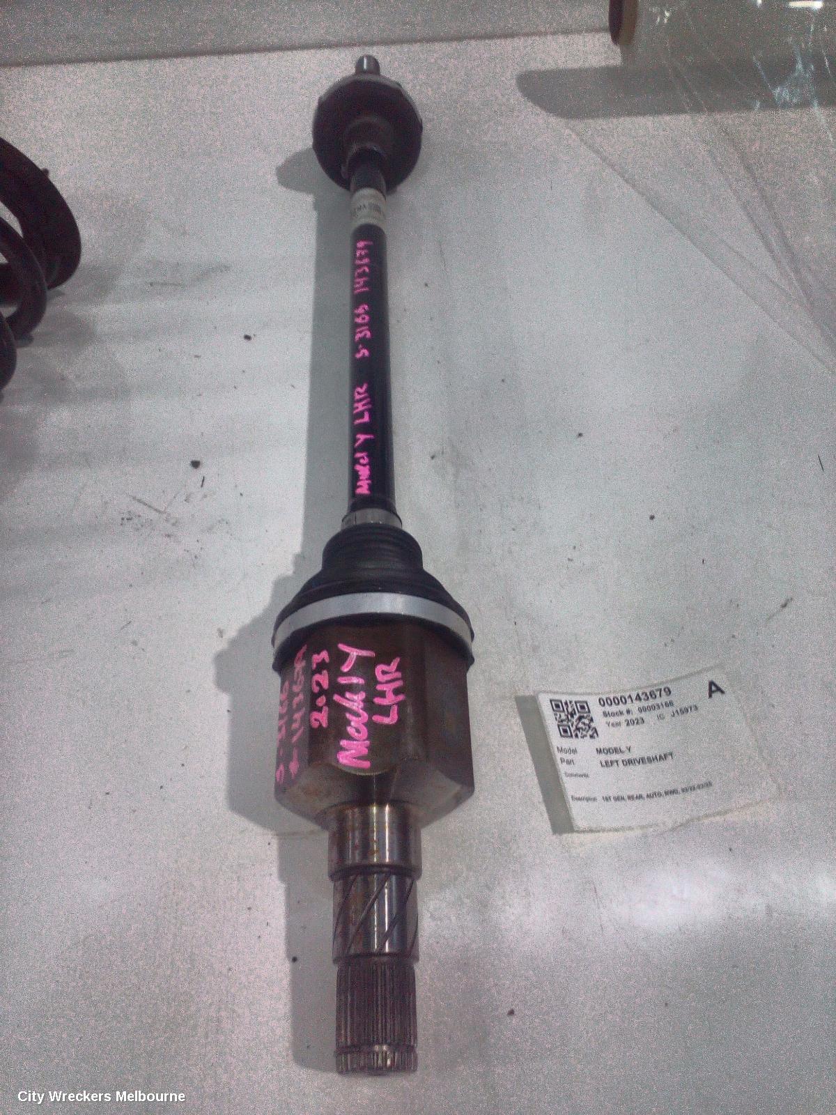 TESLA MODEL Y LEFT DRIVESHAFT, 1ST GEN, REAR, AUTO, RWD, 03/2022 - 02/2025 - Image 1