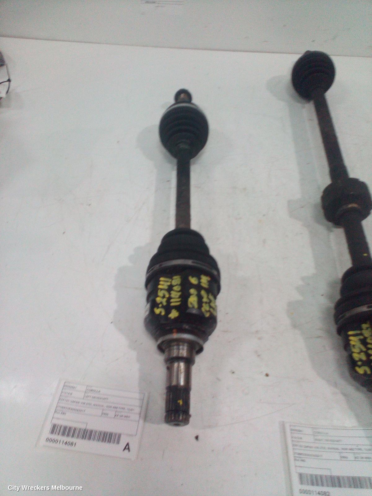 TOYOTA COROLLA LEFT DRIVESHAFT, ZZE122 (JAPAN-VIN JTD), MANUAL, NON ABS TYPE, 12/2001 - 06/2007 - Image 1