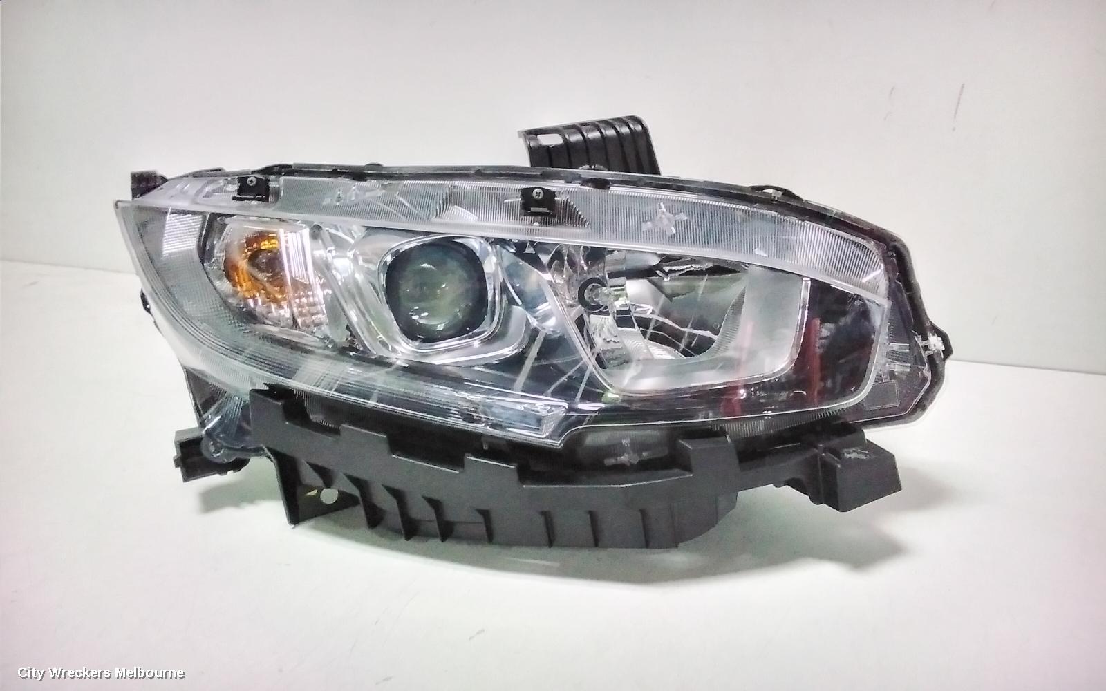 HONDA CIVIC RIGHT HEADLAMP, 10TH GEN, HATCH/SEDAN, HALOGEN TYPE, 05/2016 - 08/2021 - Image 3