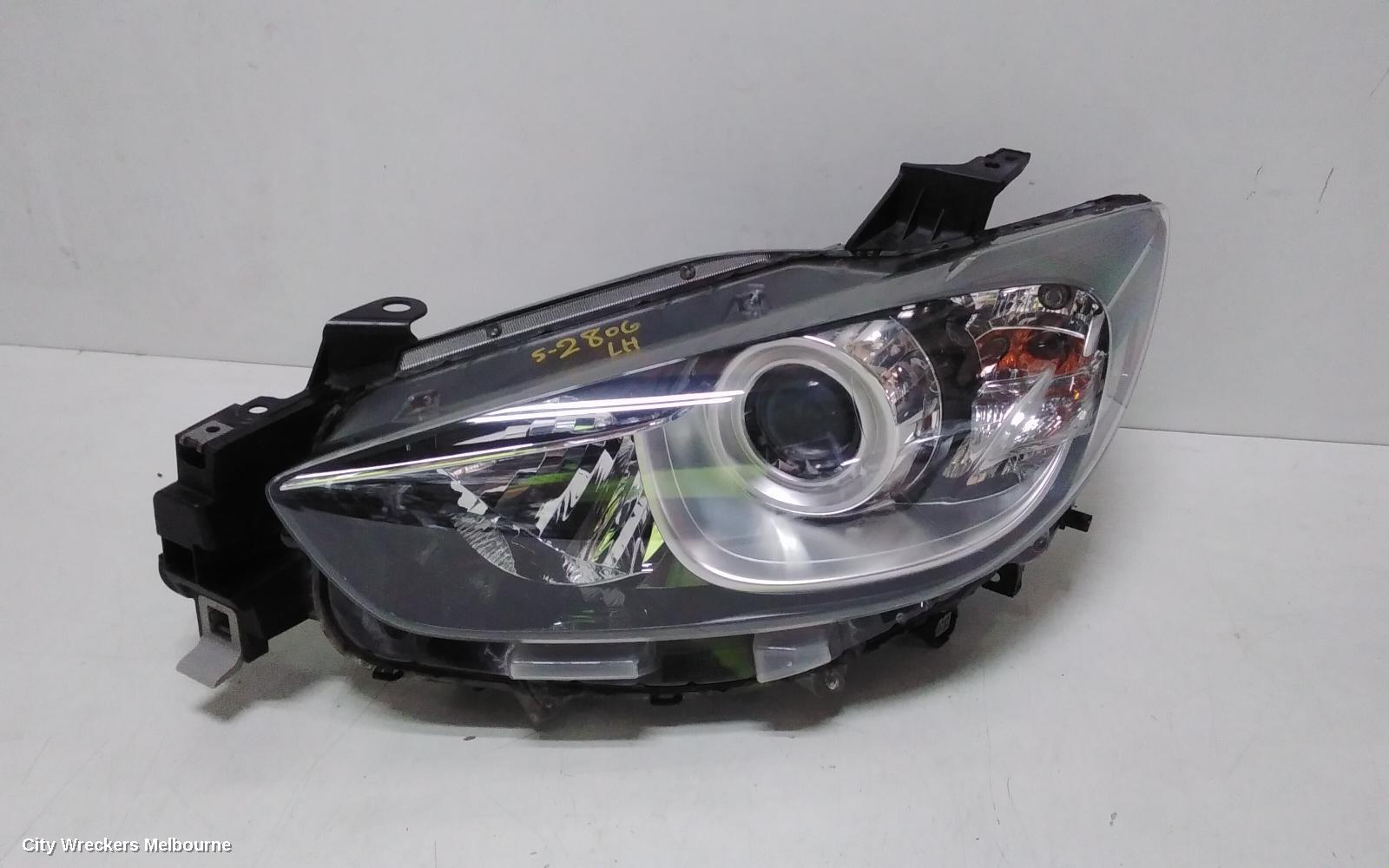 MAZDA CX5 LEFT HEADLAMP, KE, MAXX/MAXX SPORT, HALOGEN, MANUAL ADJ, 02/2012 - 12/2016 - Image 3