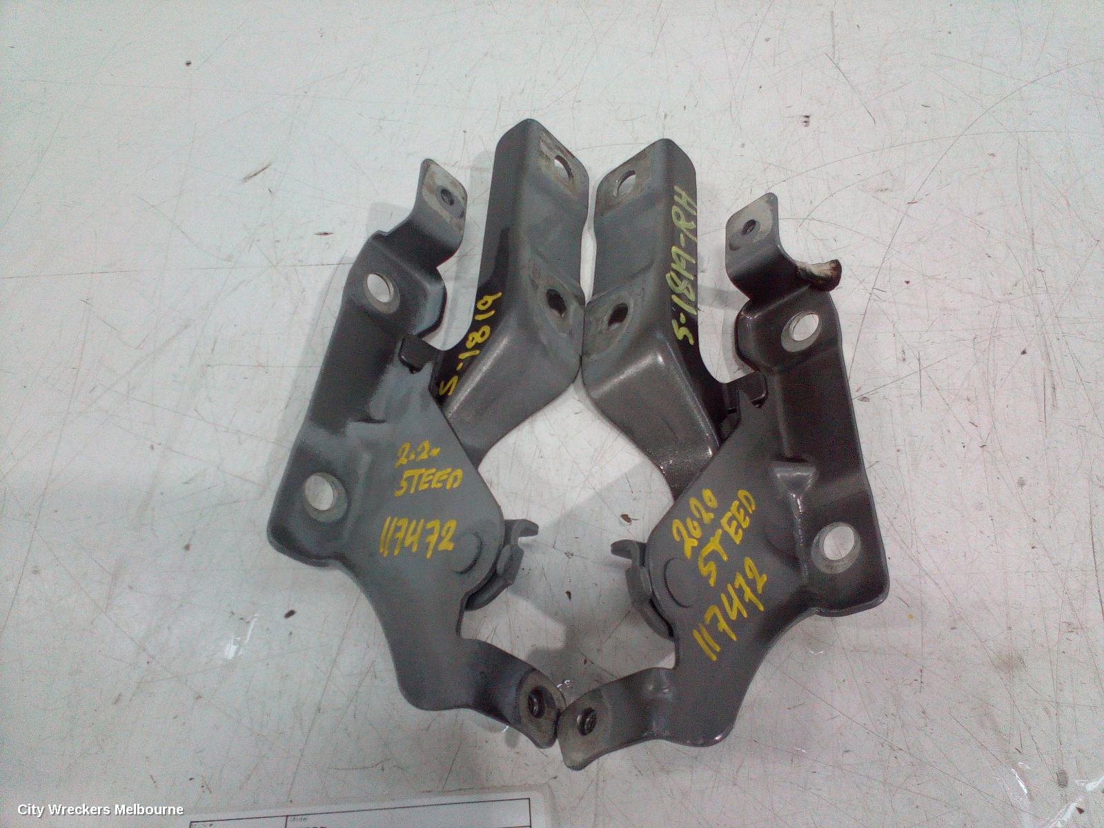 GREAT WALL STEED BONNET HINGE/STRUT, K2, HINGES (PAIR), SINGLE CAB, 07/2016 - 12/2021 - Image 3