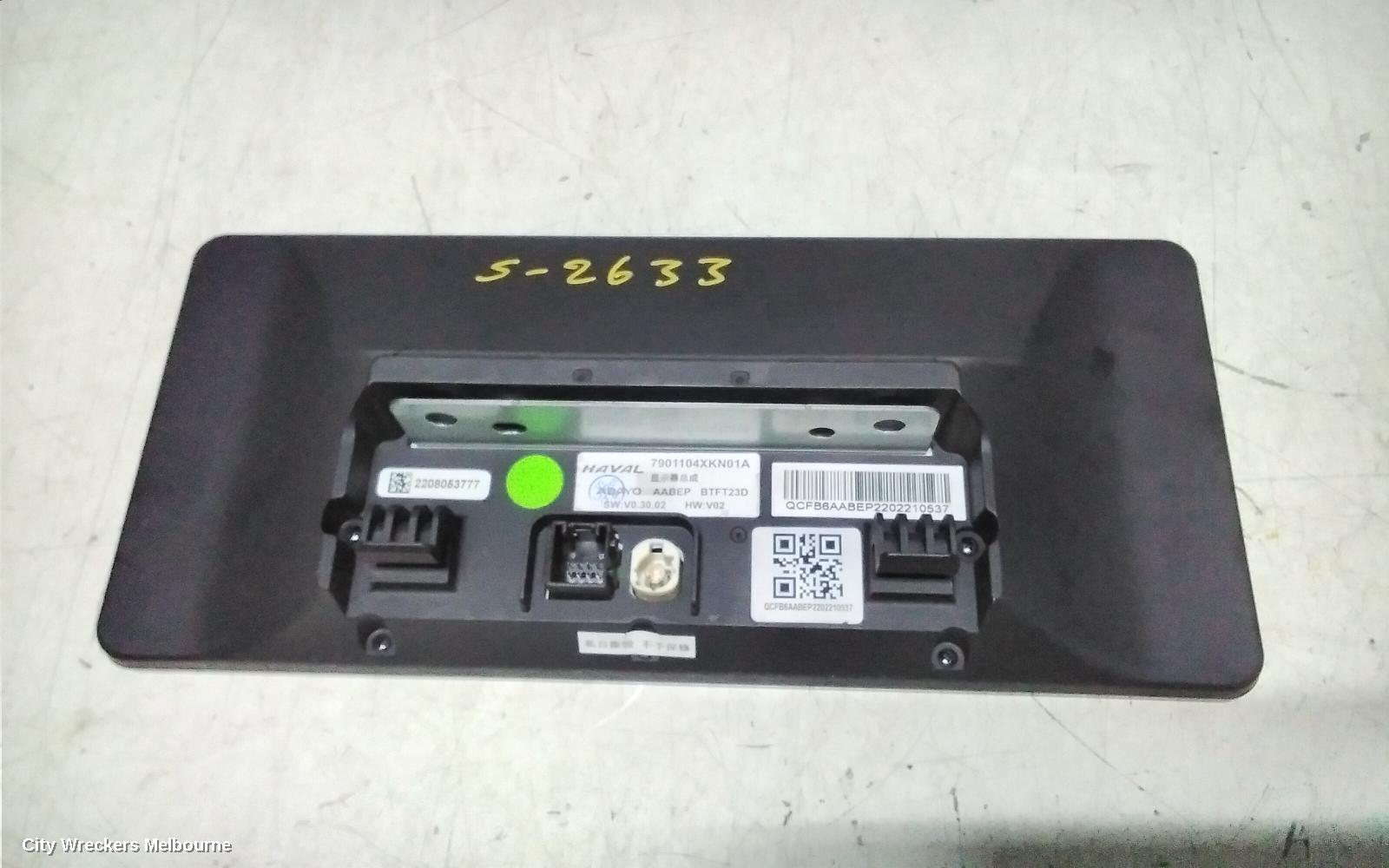 HAVAL H6 RADIO/CD/DVD/SAT/TV, DISPLAY UNIT, 10.25IN, TOUCHSCREEN, B01/B03, 02/2021 ONWARDS - Image 3