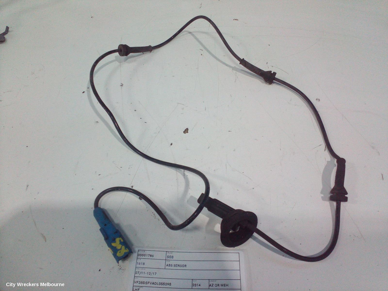 PEUGEOT 508 ABS SENSOR, 07/2011 - 12/2017 - Image 1
