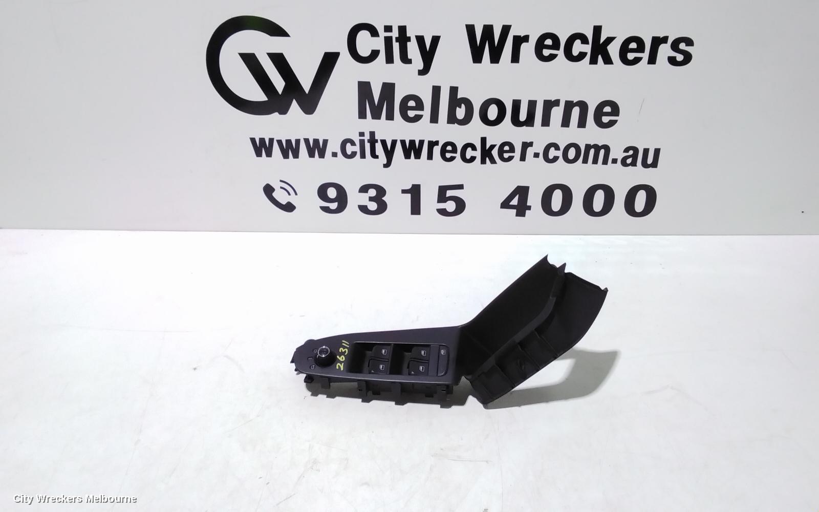 AUDI A4 PWR DR WIND SWITCH, RH FRONT (MASTER SWITCH), B8 8K, 02/2008 - 06/2012 - Image 1