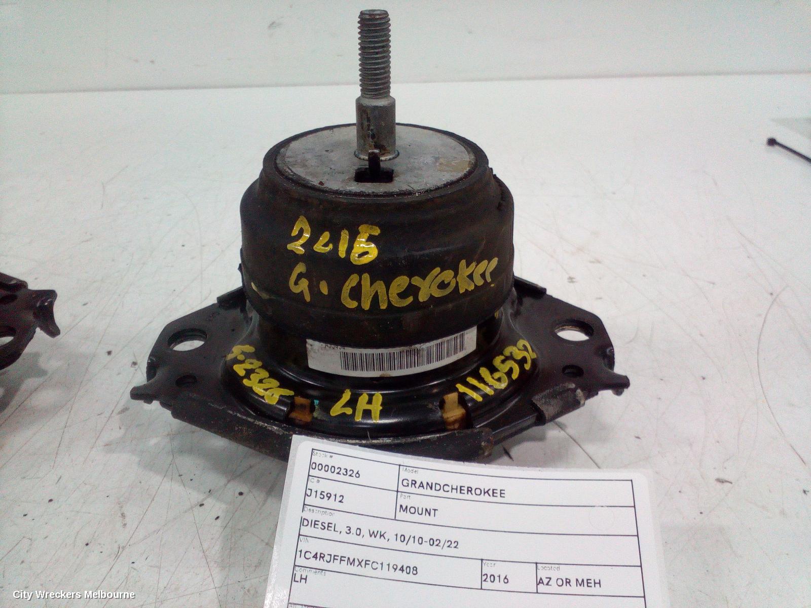 JEEP GRANDCHEROKEE MOUNT, ENGINE MOUNT, FRONT, LEFT, DIESEL, 3.0, TURBO, WK, 10/2010 - 02/2022 - Image 2