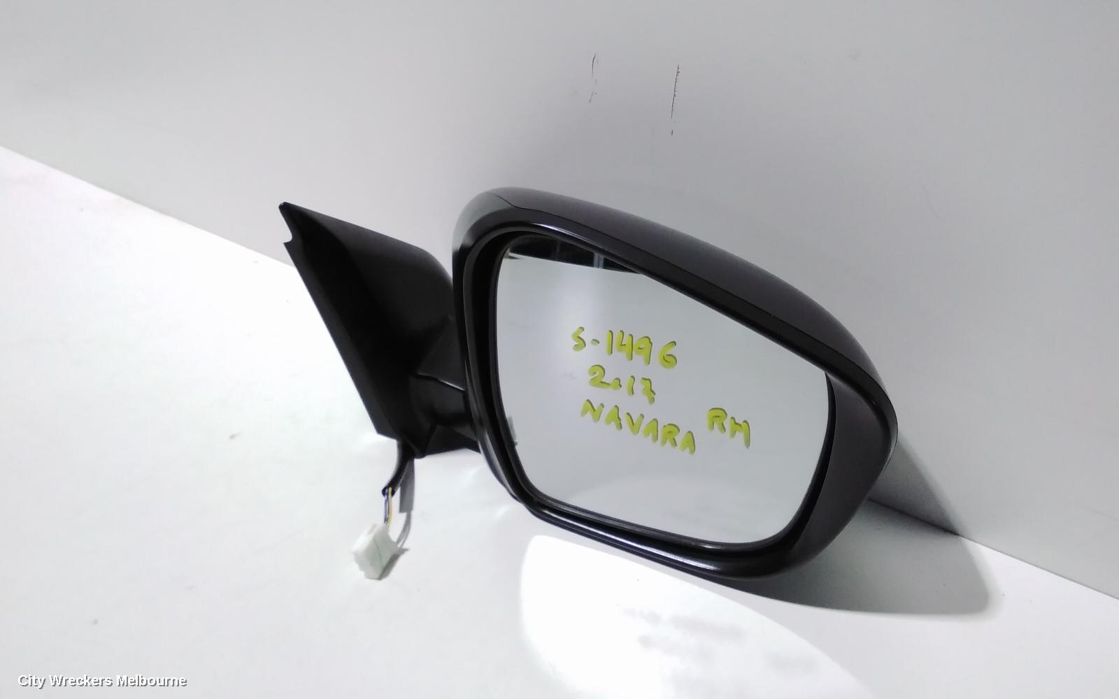 NISSAN NAVARA RIGHT DOOR MIRROR, NP300, DX/SL, BLACK, MANUAL FOLDING, NON HEATED & NON INDICATOR TYPE, 05/2015 ONWARDS - Image 1