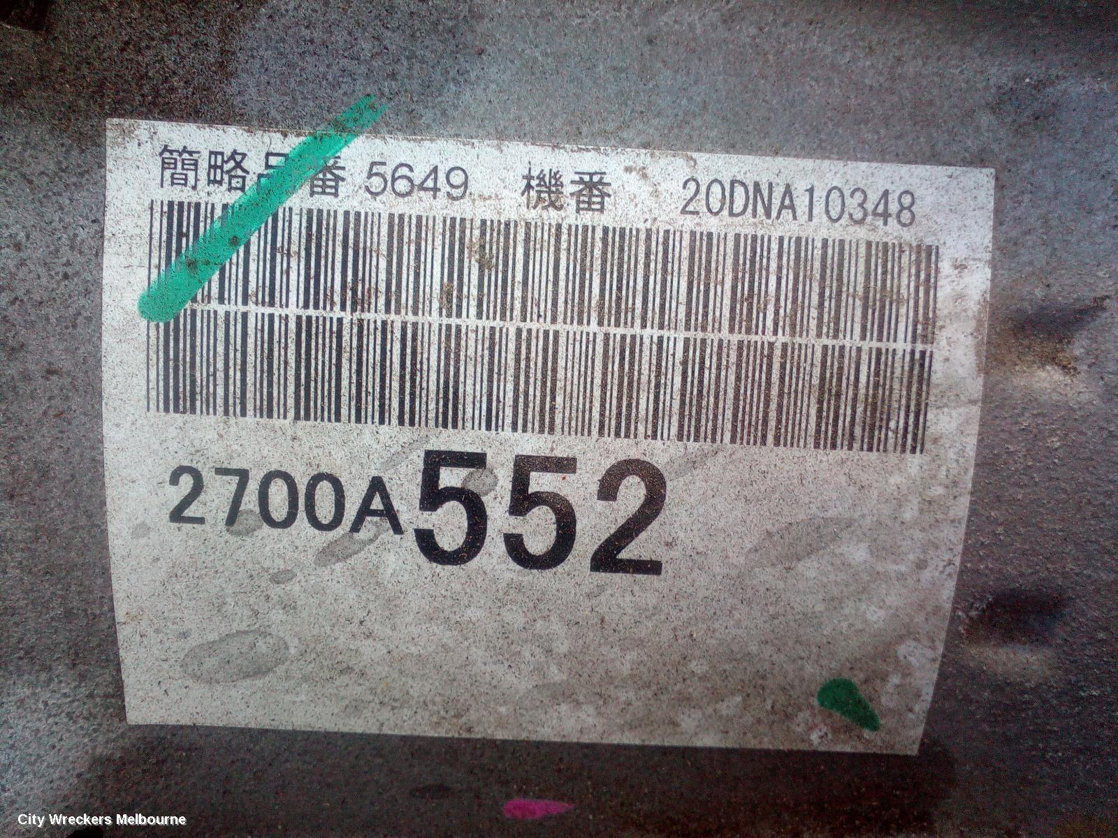 MITSUBISHI TRITON TRANS/GEARBOX, AUTO, 4WD, DIESEL, 2.4, 4N15, 6 SPEED (V6AWH TRANS CODE), W/ TRANSFER CASE, SUPER SELECT 4WD TYPE, MR, 11/2018 - 10/2023 - Image 3
