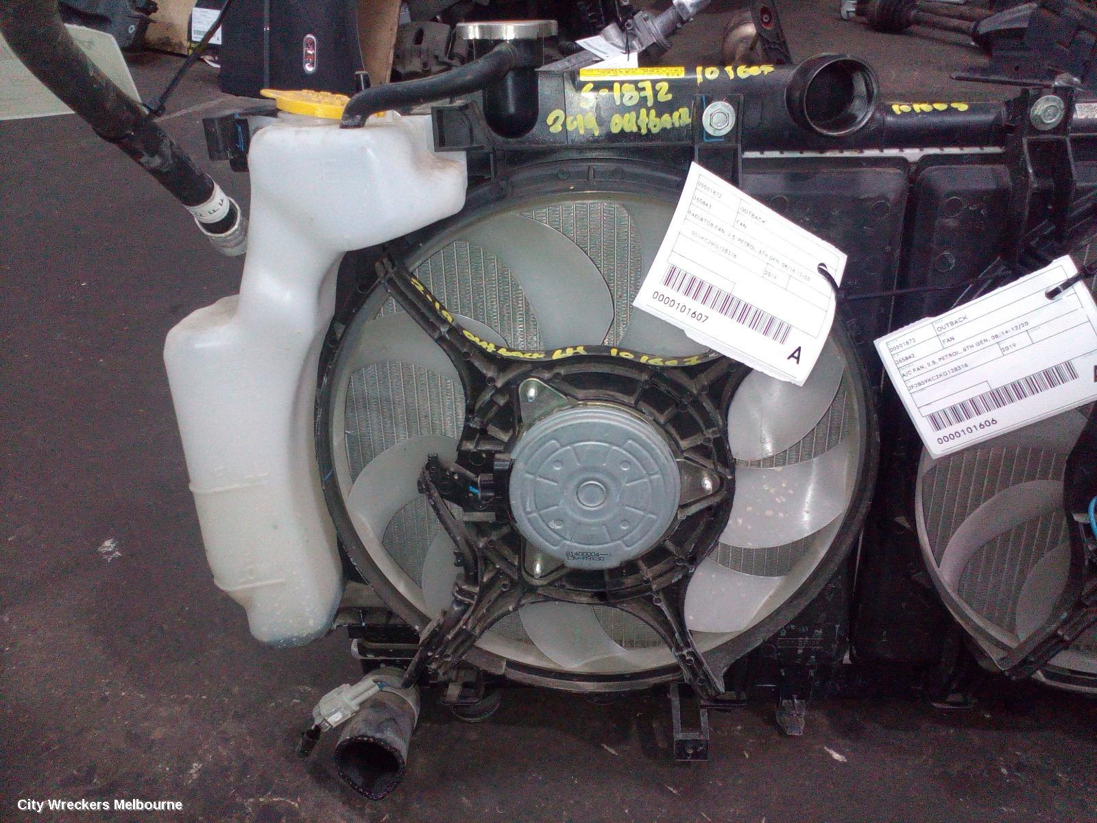 SUBARU OUTBACK FAN, RADIATOR FAN, 2.5, PETROL, 6TH GEN, 08/2014 - 12/2020 - Image 2