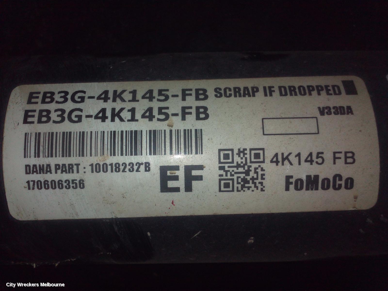 MAZDA BT50 REAR DRIVE SHAFT, BALANCER, 2.2, DIESEL, AUTO, 4WD, UR, 09/2015 - 06/2020 - Image 3