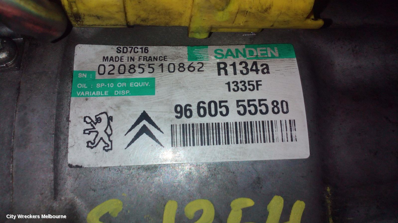 PEUGEOT 407 A/C COMPRESSOR, 2.7, DIESEL, SANDEN, 12/2005 - 12/2011 - Image 1