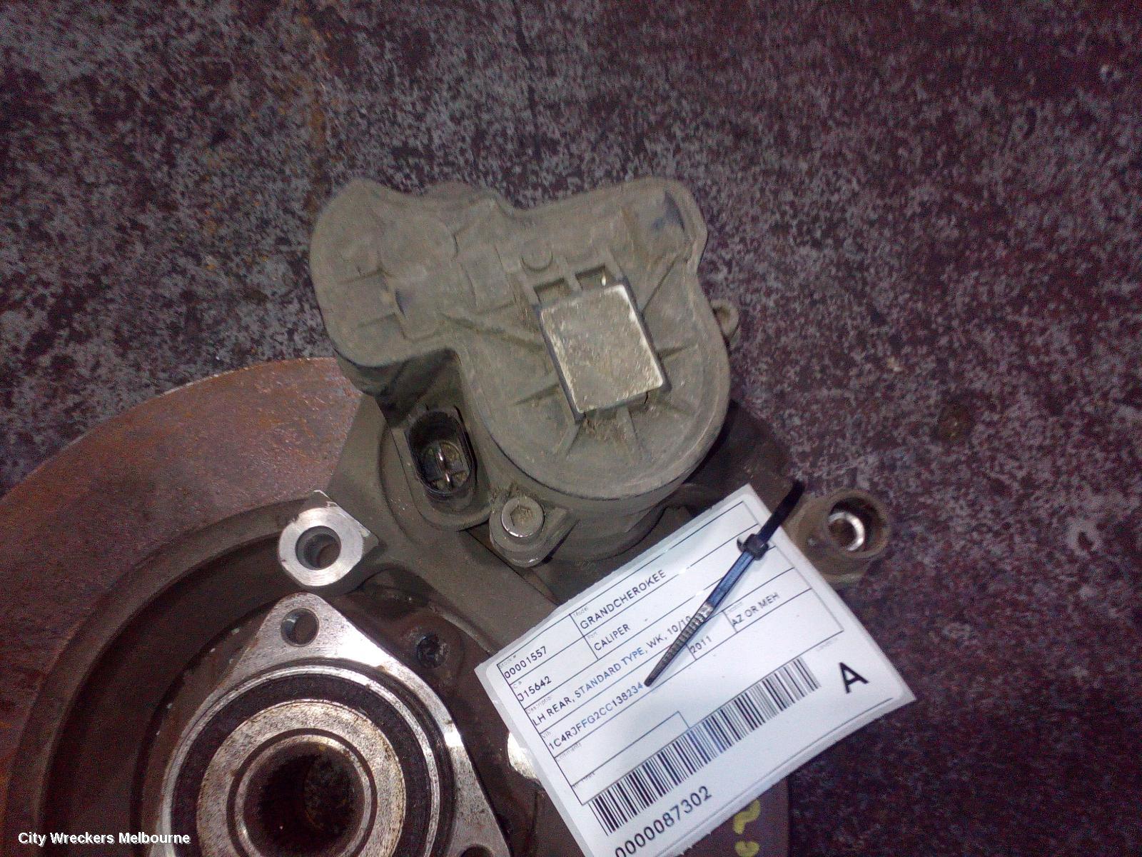 JEEP GRANDCHEROKEE CALIPER, LH REAR, STANDARD TYPE, WK, 10/2010 ONWARDS - Image 2