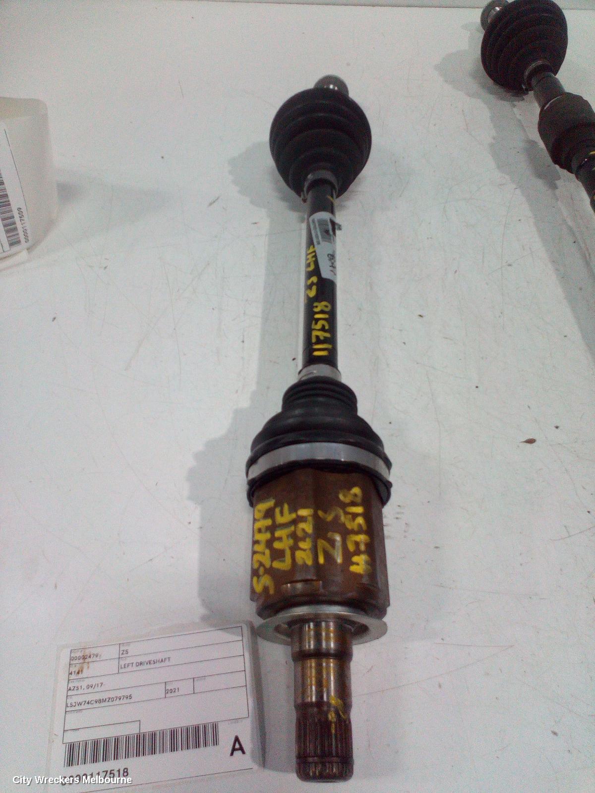 MG ZS LEFT DRIVESHAFT, AZS1, AUTO T/M, PETROL, 1.0, 09/2017 ONWARDS - Image 1