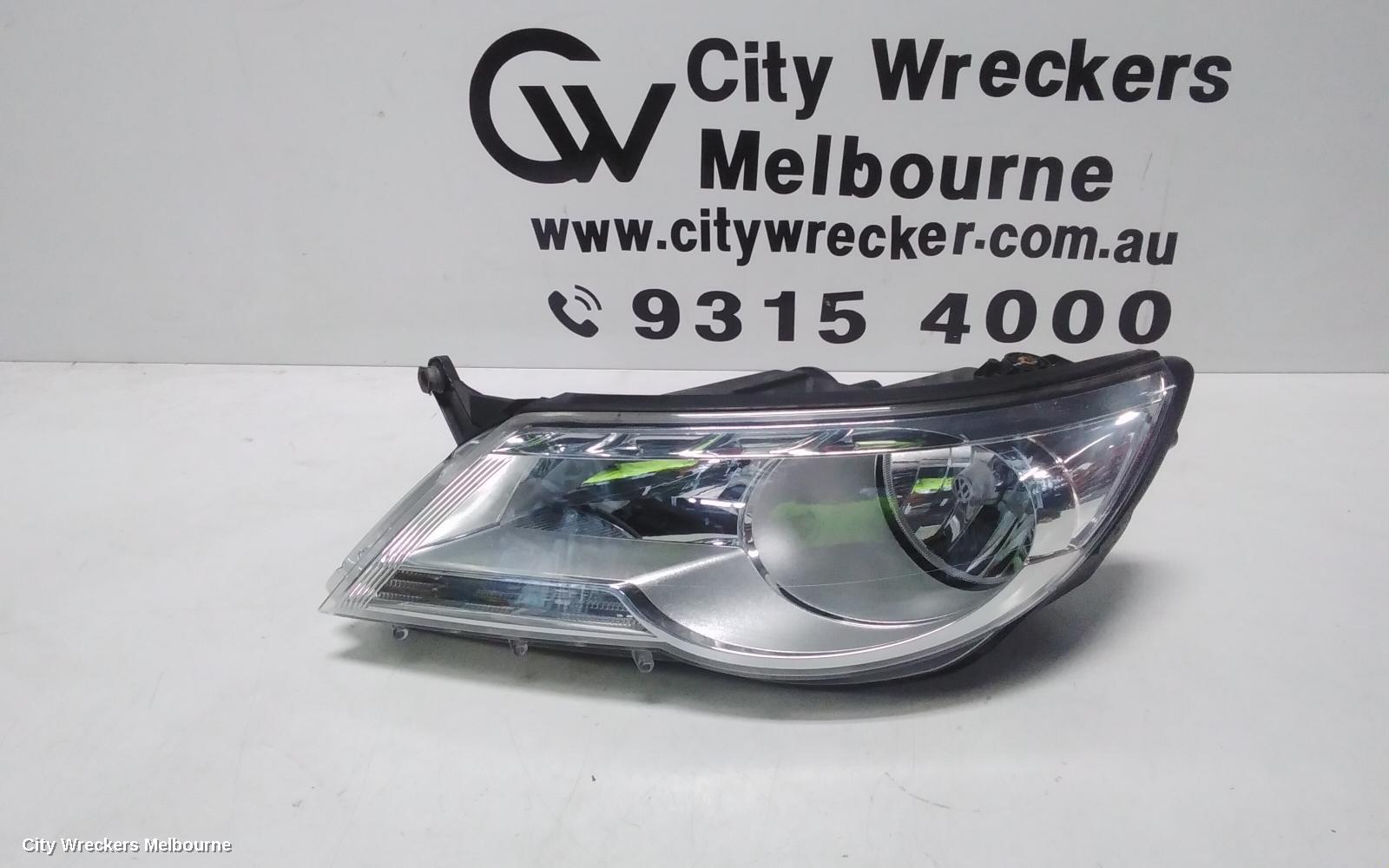 VOLKSWAGEN TIGUAN LEFT HEADLAMP, 5N, HALOGEN TYPE, 05/2008 - 06/2011 - Image 1