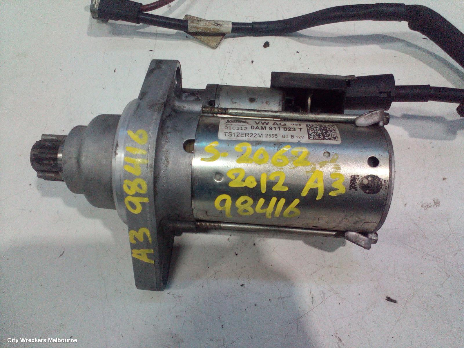 AUDI A3 STARTER, PETROL, 1.8, CDAA CODE, AUTO T/M, VALEO, 8P, 05/2007 - 04/2013 - Image 3