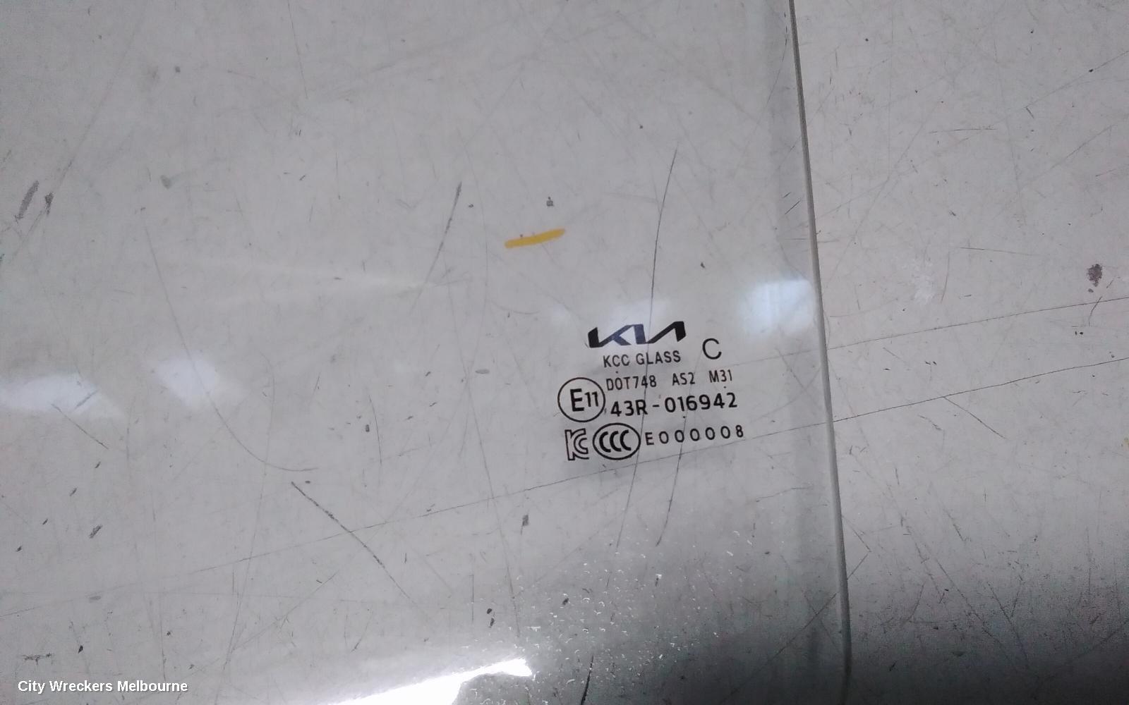 KIA RIO LEFT REAR DOOR WINDOW, YB, 12/2016 - 06/2023 - Image 3