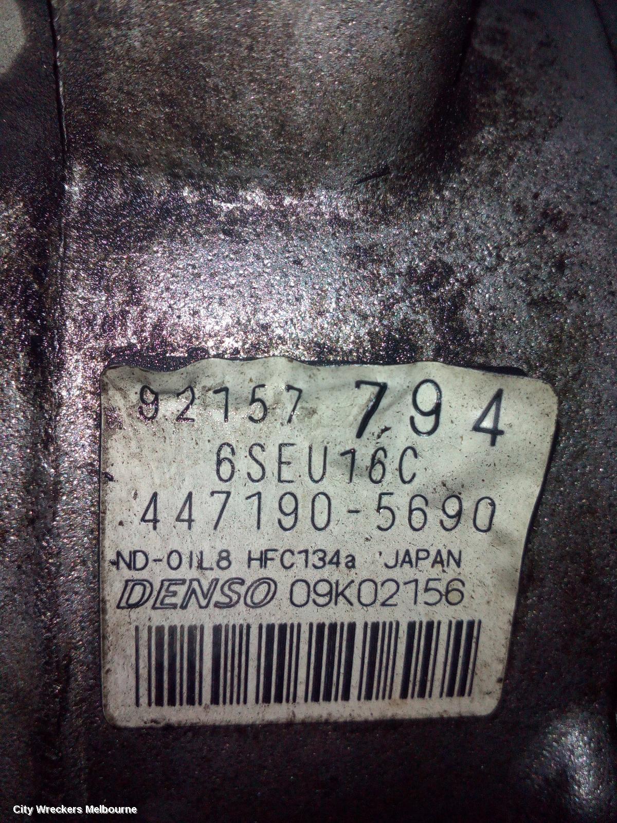 HOLDEN COMMODORE A/C COMPRESSOR, VE, 3.0/3.6, 6SBU16C, 2 PLUG TYPE, 09/2006 - 05/2013 - Image 2