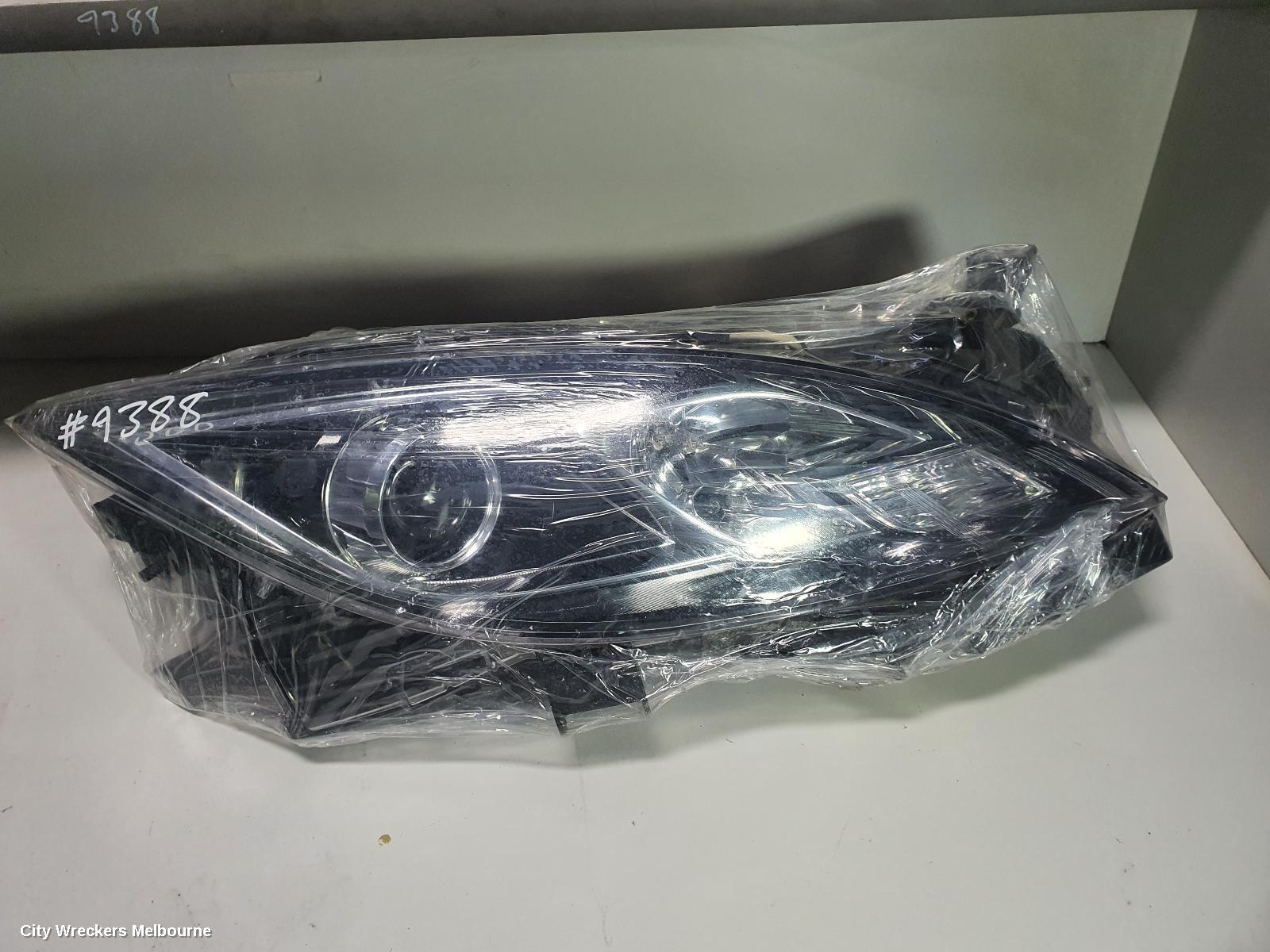 MAZDA 6 RIGHT HEADLAMP, GH SI, HALOGEN, MANUAL ADJ, 02/2008 - 03/2010 - Image 1