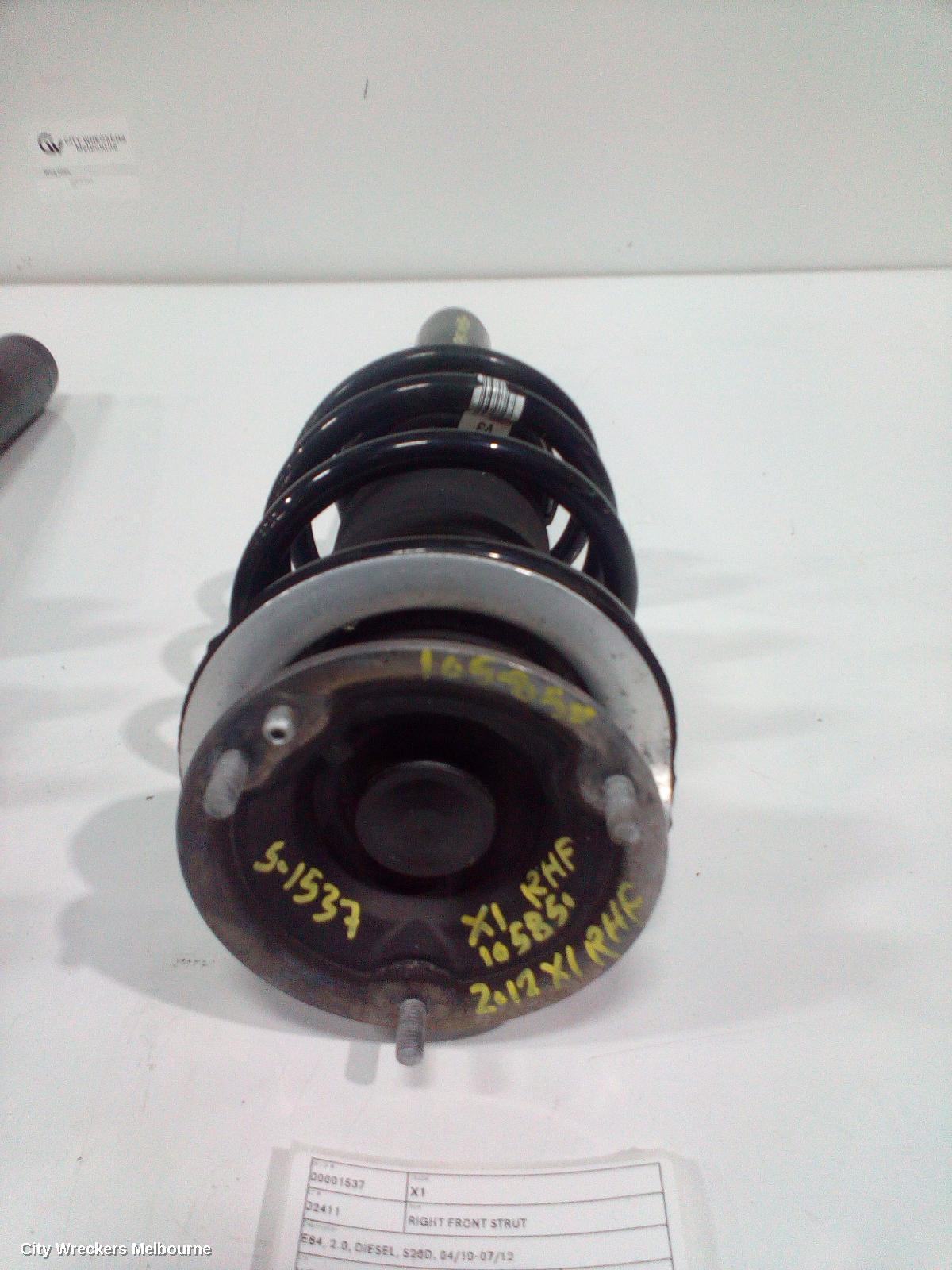 BMW X1 RIGHT FRONT STRUT, E84, 2.0, DIESEL, S18D, 08/2012 - 07/2015 - Image 1